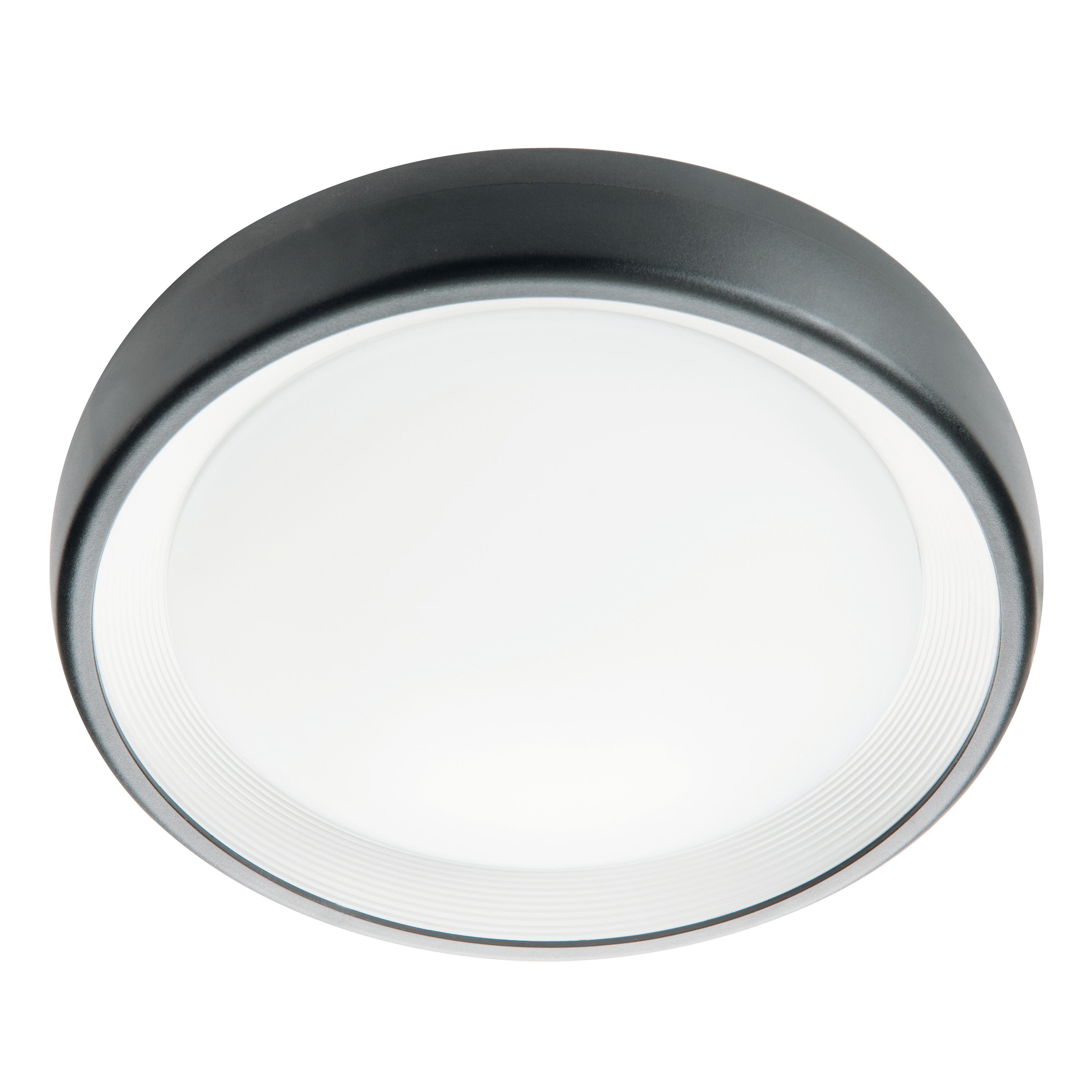 Plafoniera LED Loft Ø 24.5 cm nero IP65, 1420 lumen SOVIL - 3