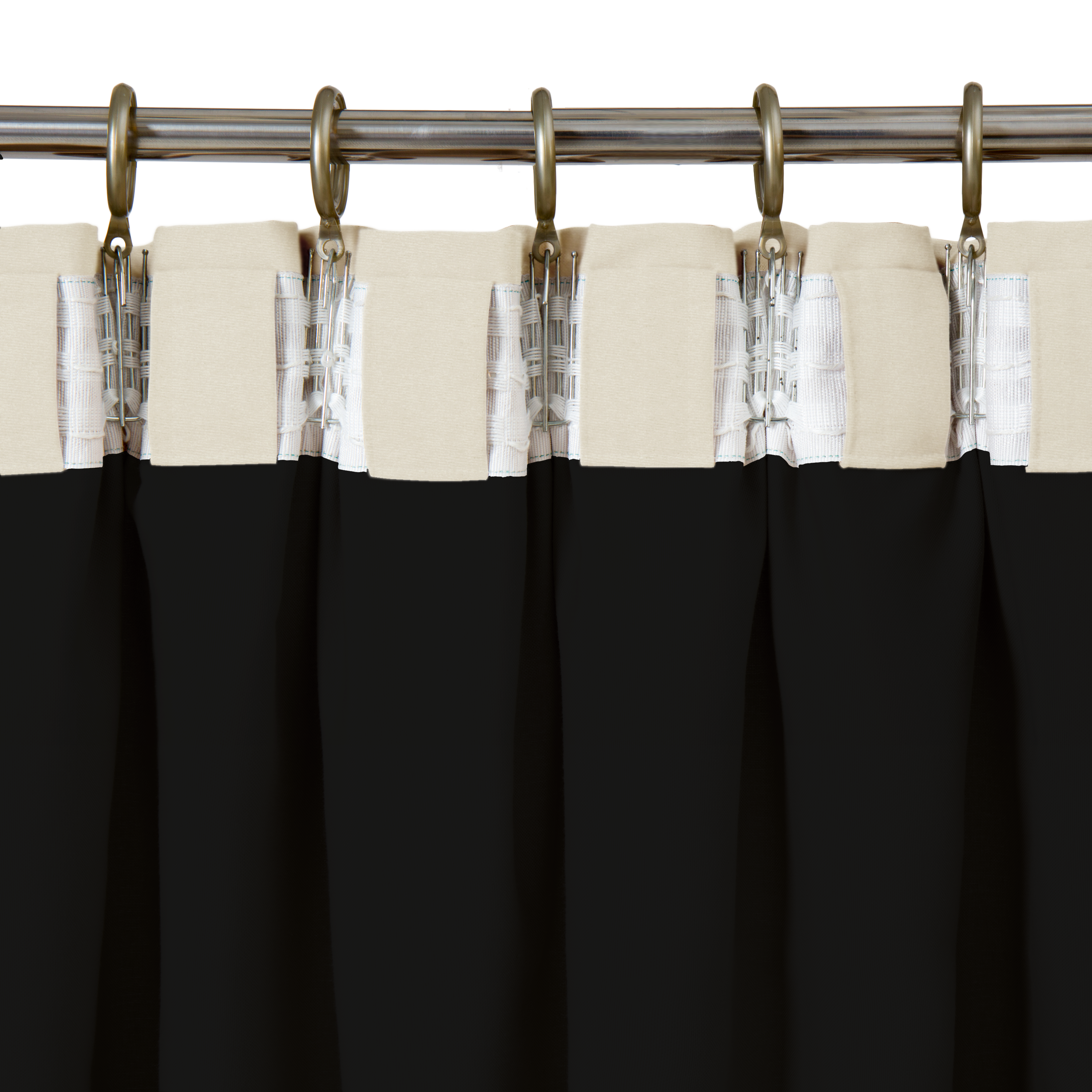 Cortina cinta frunce, trabillas Opaca Blackout Luce Cool   liso beige 210x280cm - 6