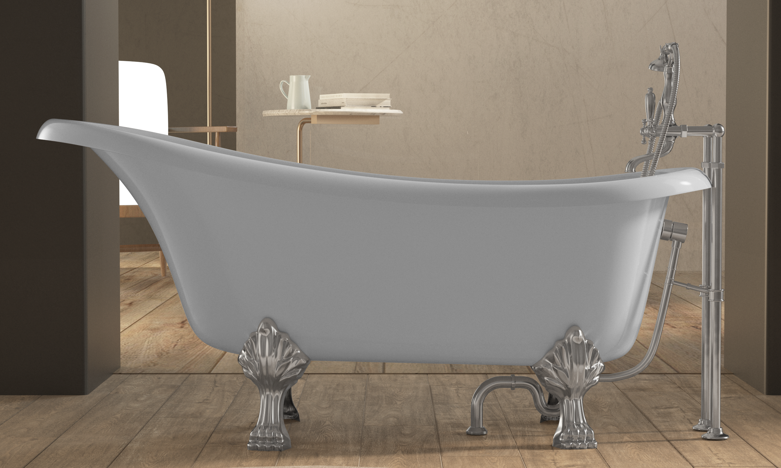 Bañera hidromasaje OBATH Look blanco 170x80 cm - 6