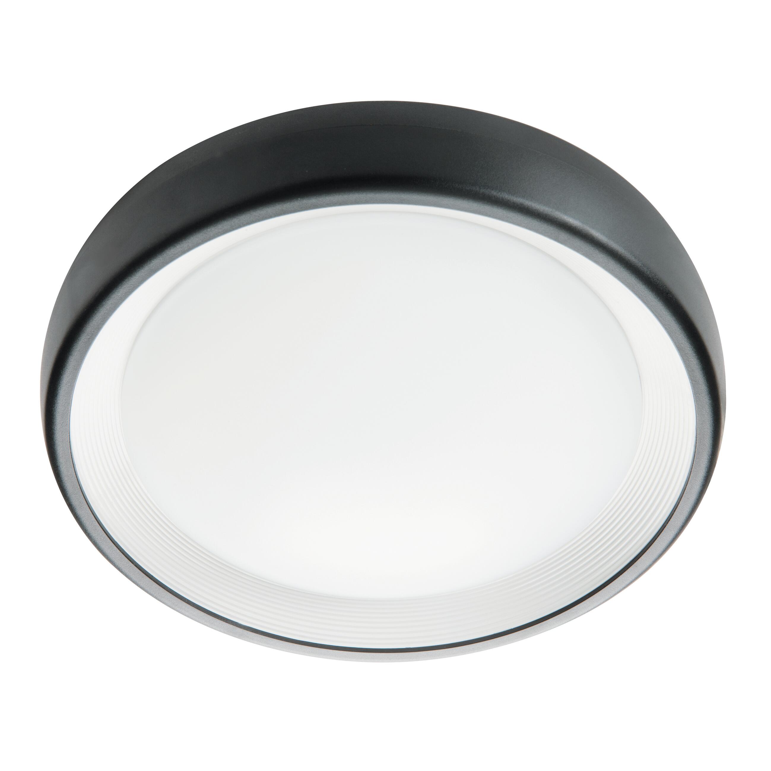 Plafoniera LED Loft Ø 24.5 cm nero IP65, 1420 lumen SOVIL - 2