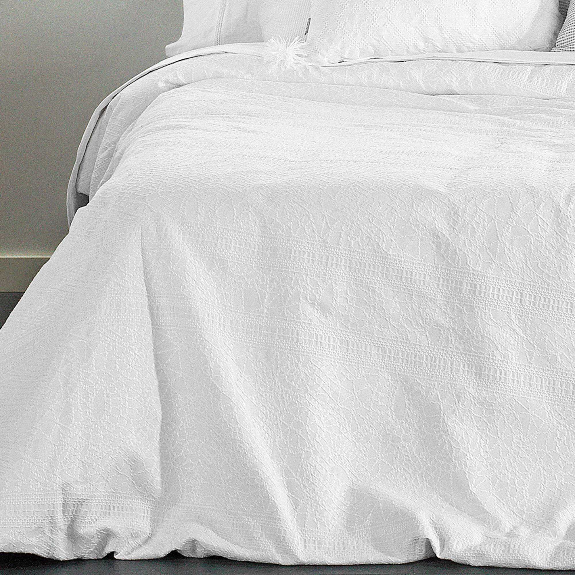 Funda nórdica roli poliéster jacquard 180 hilos arabesco blanco para cama de 90 cm