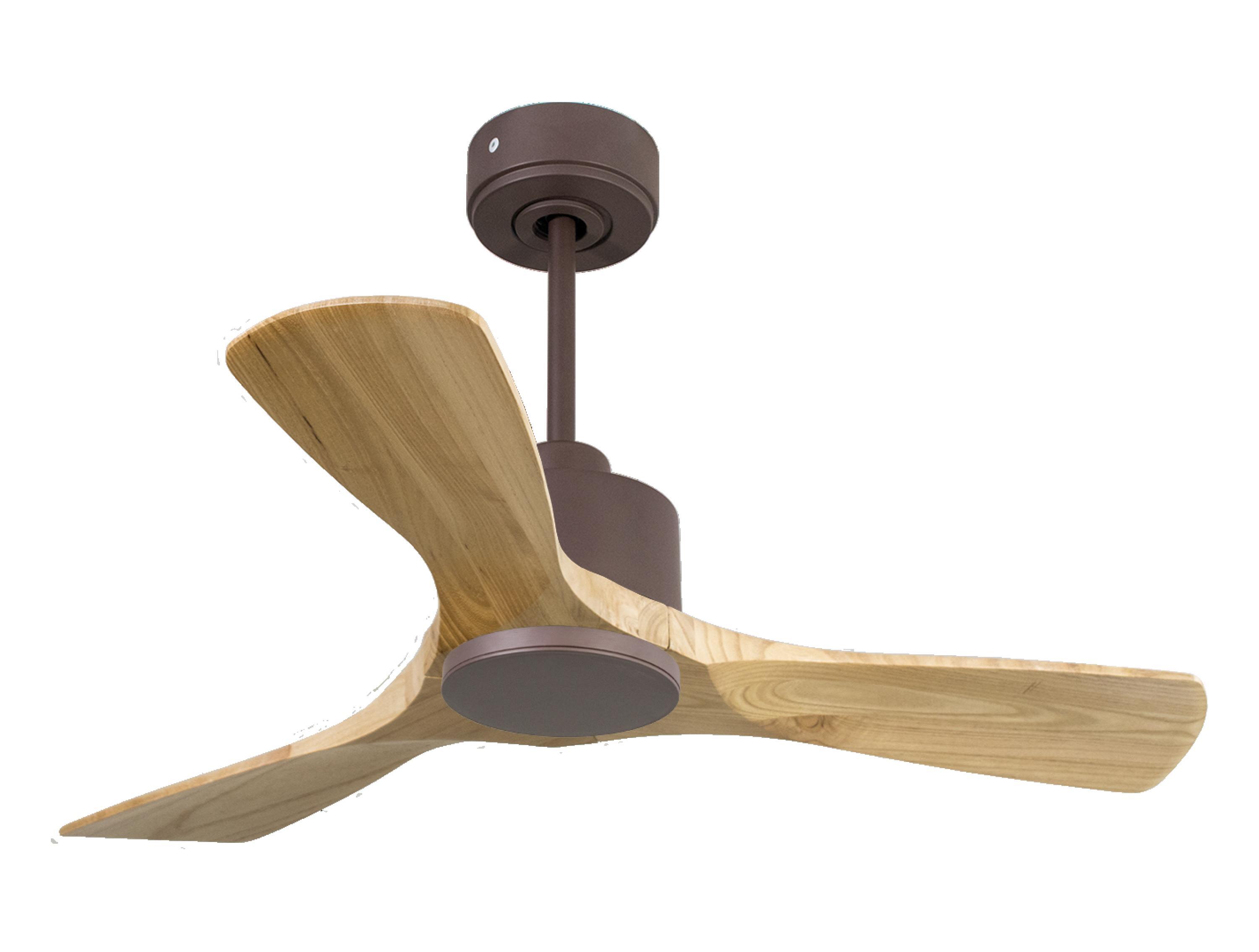 Ventilador de techo sin luz motor dc zafiro d106 06 24 purline marrón 106 cm