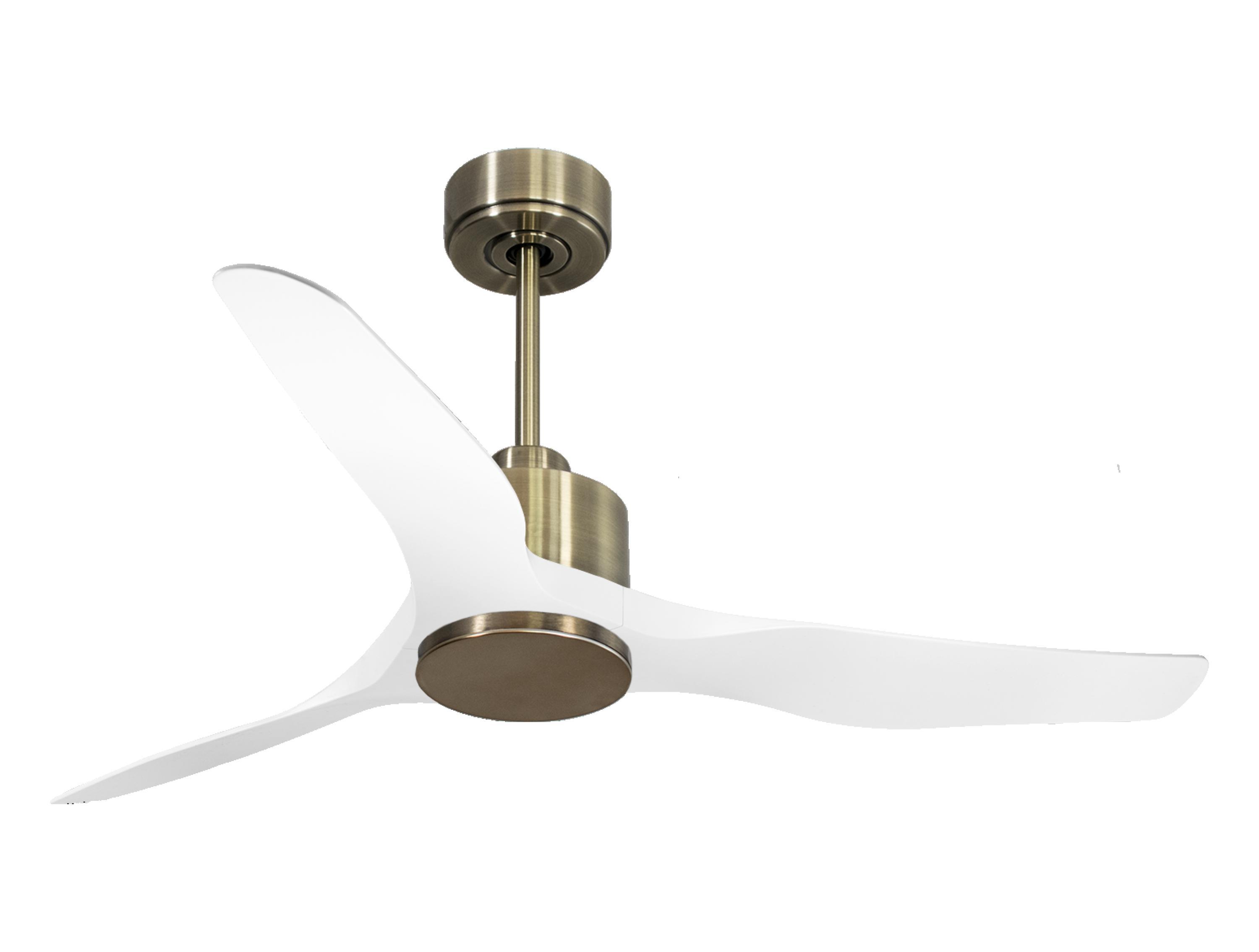 Ventilador de techo sin luz motor dc baza d127 02 25 purline blanco 127 cm