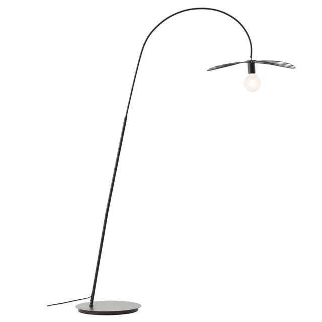 Lámpara de pie Evora INSPIRE E27 metal negro