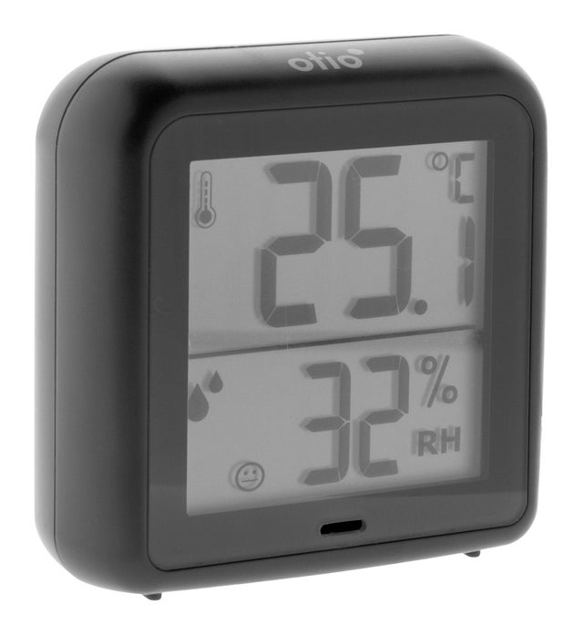 Thermomètre Hygromètre OTIO haute précision gris anthracite