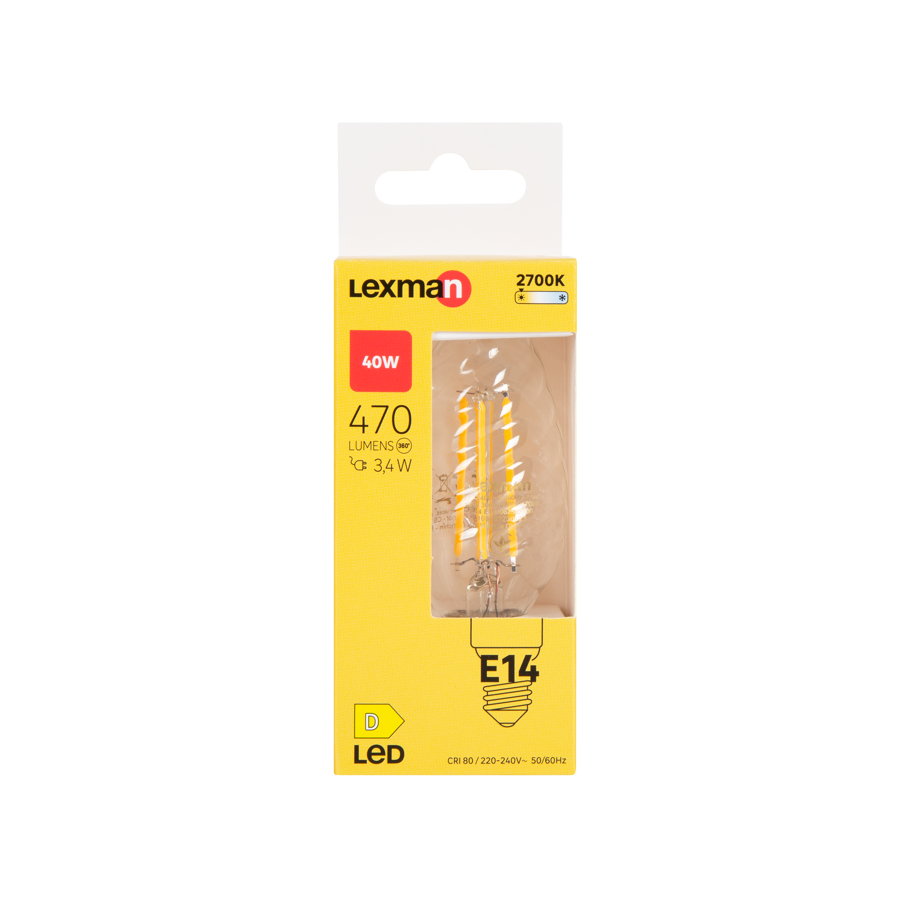 Lâmpada led filamento ST35 E14 470lm 2700K Lexman - 6