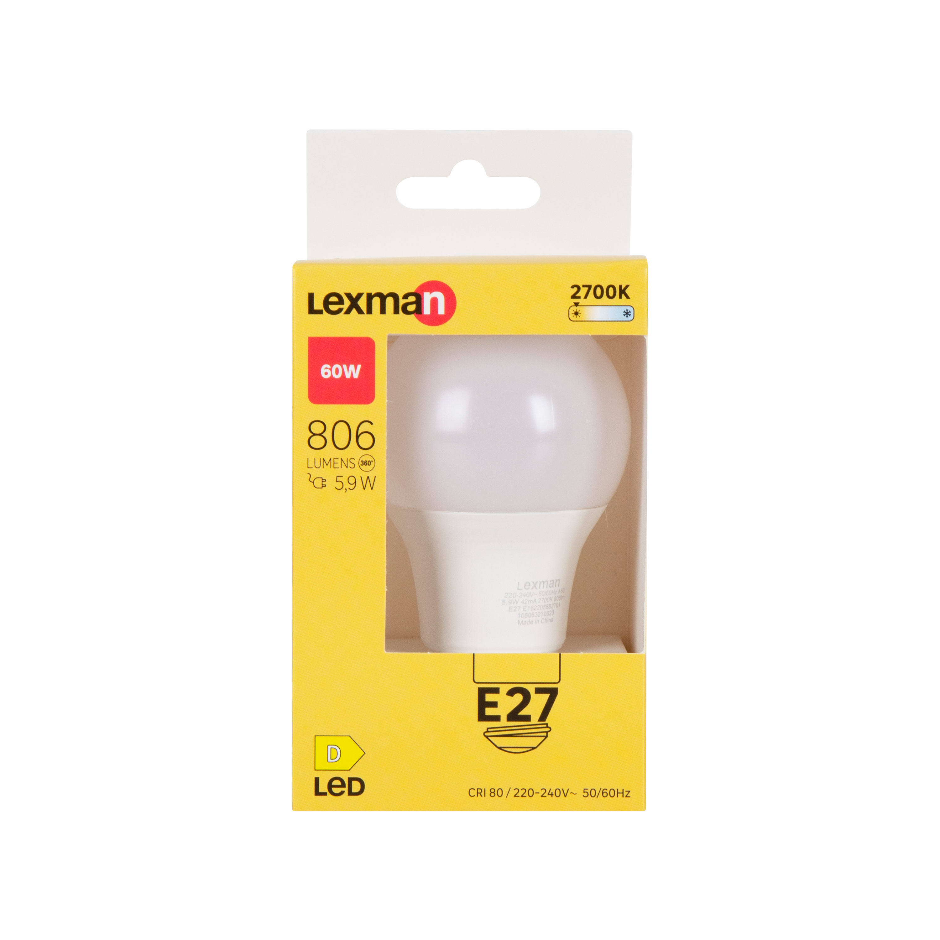 Żarówka LED E27 5,9 W 806 lm Ciepła biel Lexman - 7