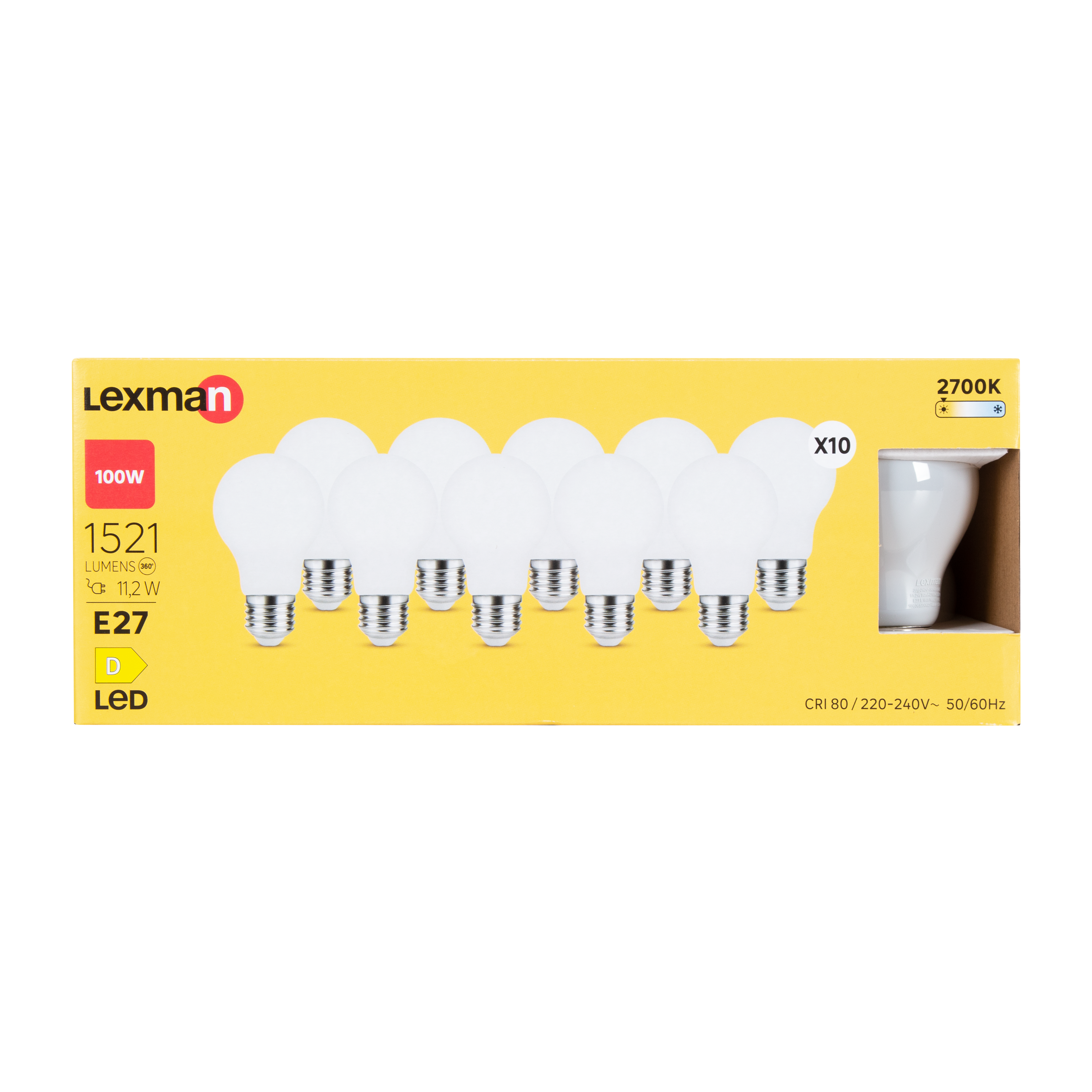 Żarówka LED E27 10 szt. 11,2 W 1521 lm Ciepła biel Lexman - 5