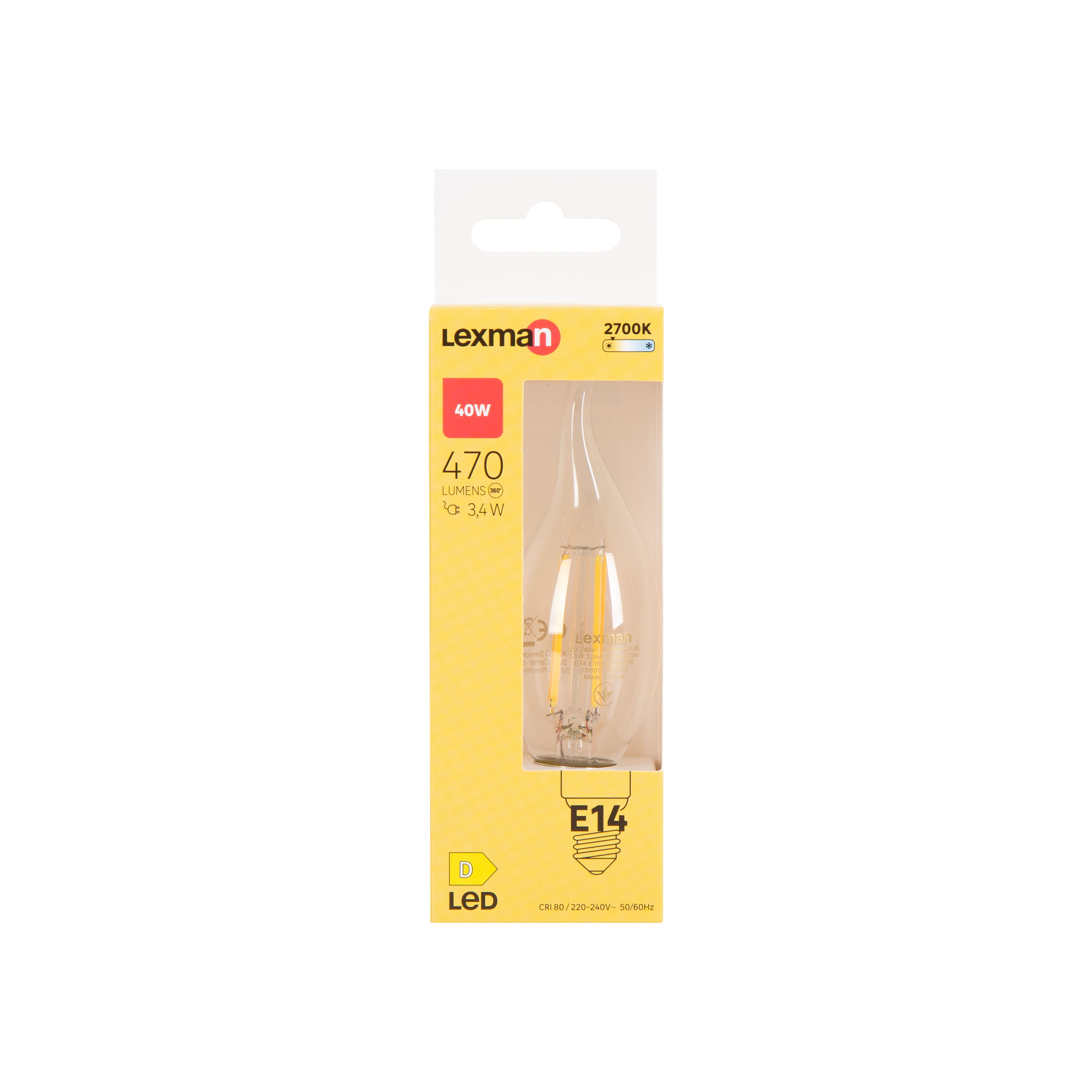 Żarówka LED E14 3,4 W 470 lm Ciepła biel Lexman - 8