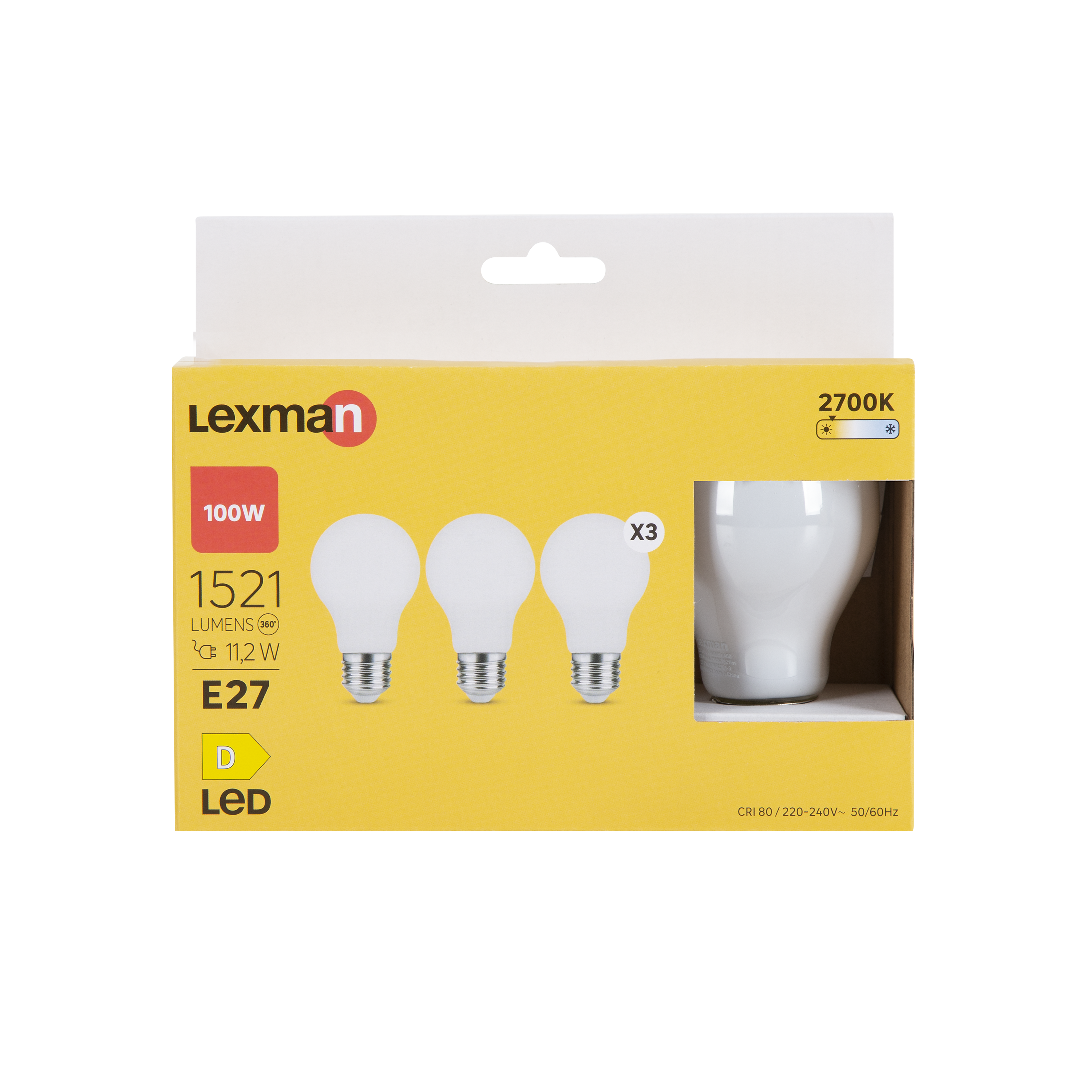 Żarówka LED E27 3 szt. 11,2 W 1521 lm Ciepła biel Lexman - 7