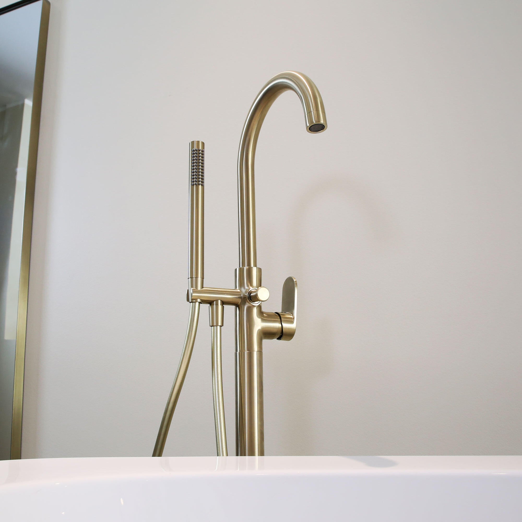 Mitigeur mécanique de baignoire ESSEBAGNO Charme Or brossé - 7