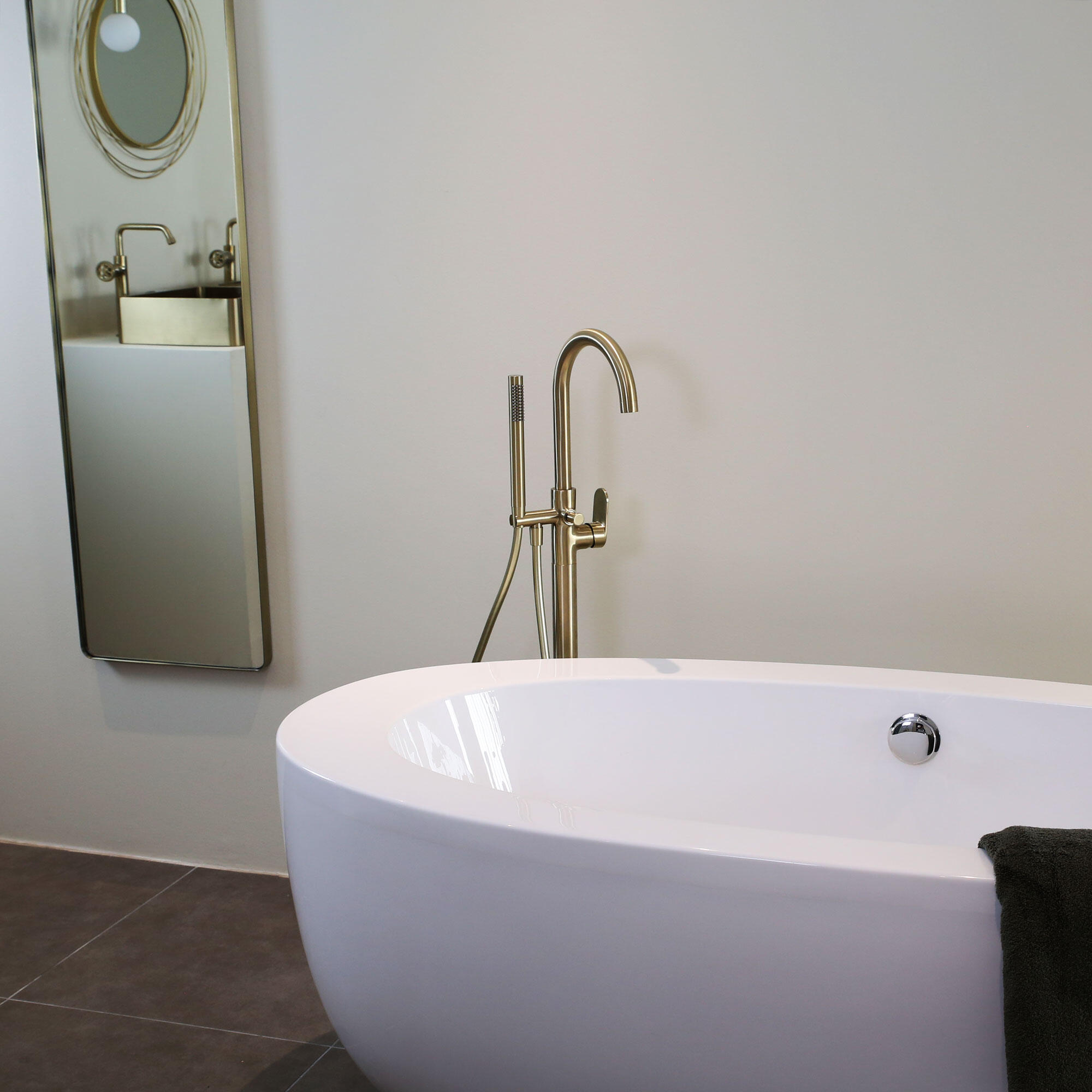 Mitigeur mécanique de baignoire ESSEBAGNO Charme Or brossé - 3
