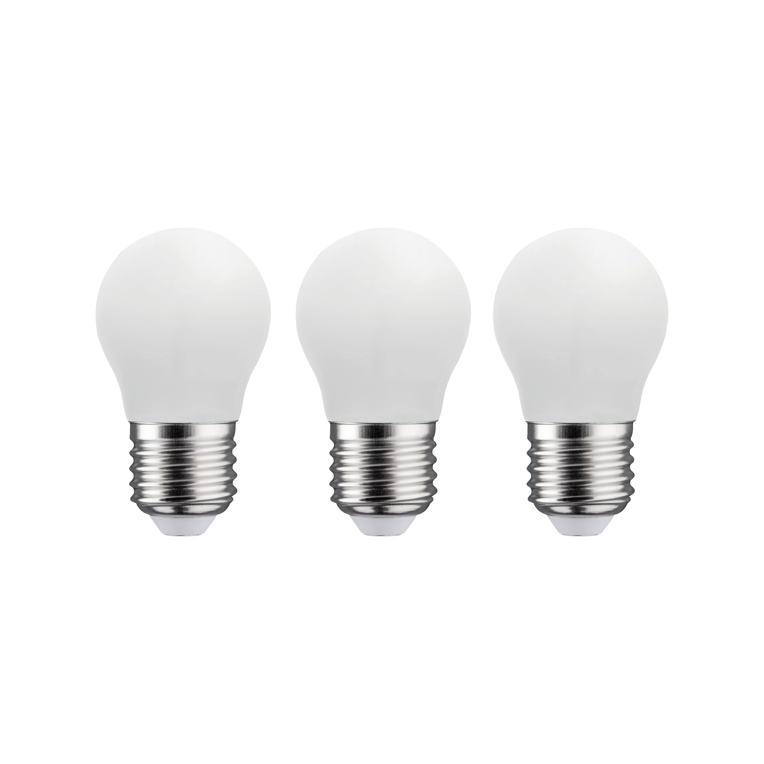 Pack 3 Lâmpada LED IP45 E27 470 lm 2700 k Milky - 2