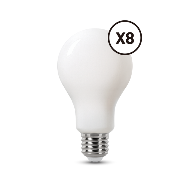 Lot 4 Ampoules LED E27 LEXMAN – Sphérique, Blanc Chaud 2700K, 1521 Lumens