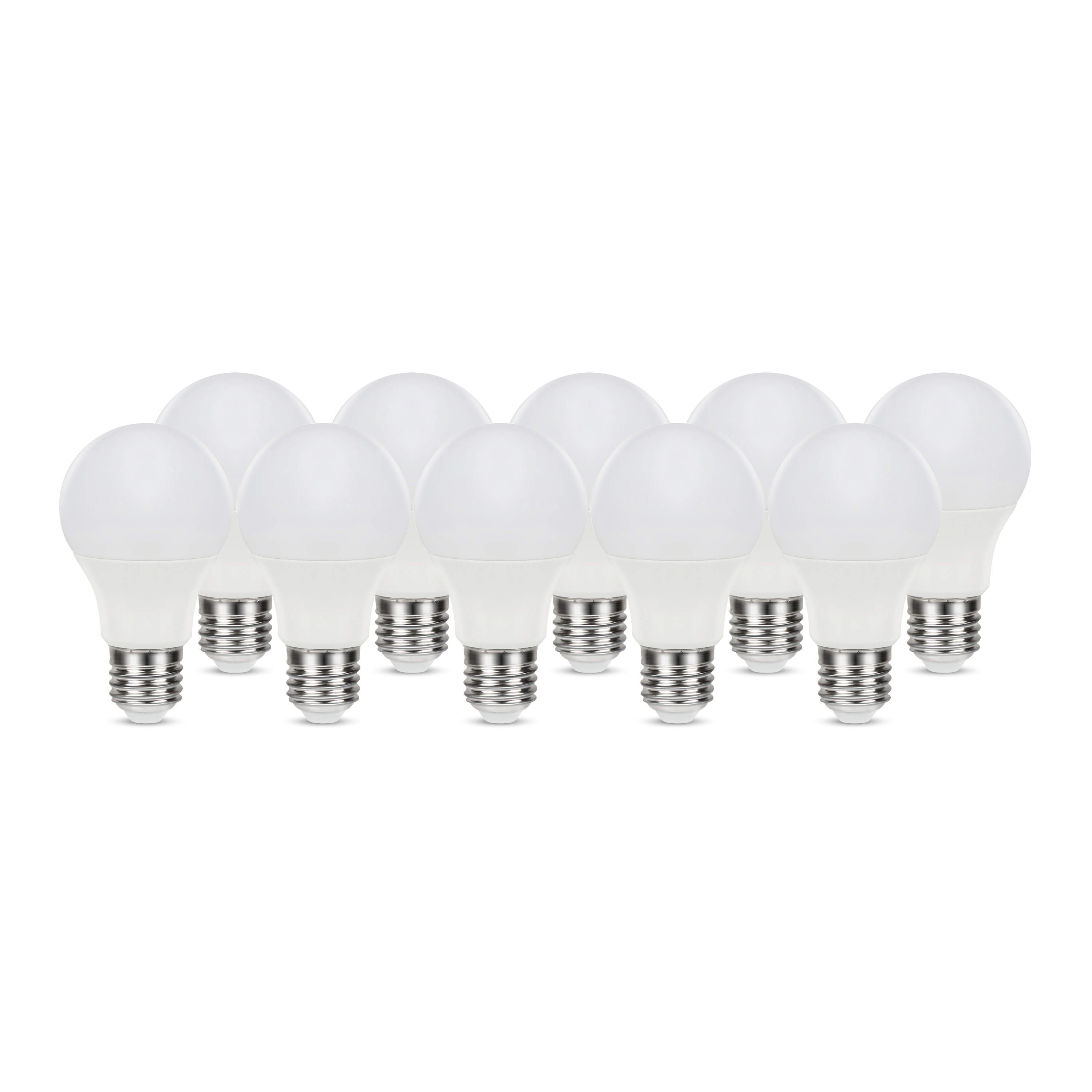 Lot de 10 ampoules led E27, 806lm = 60W, blanc neutre, LEXMAN - 2