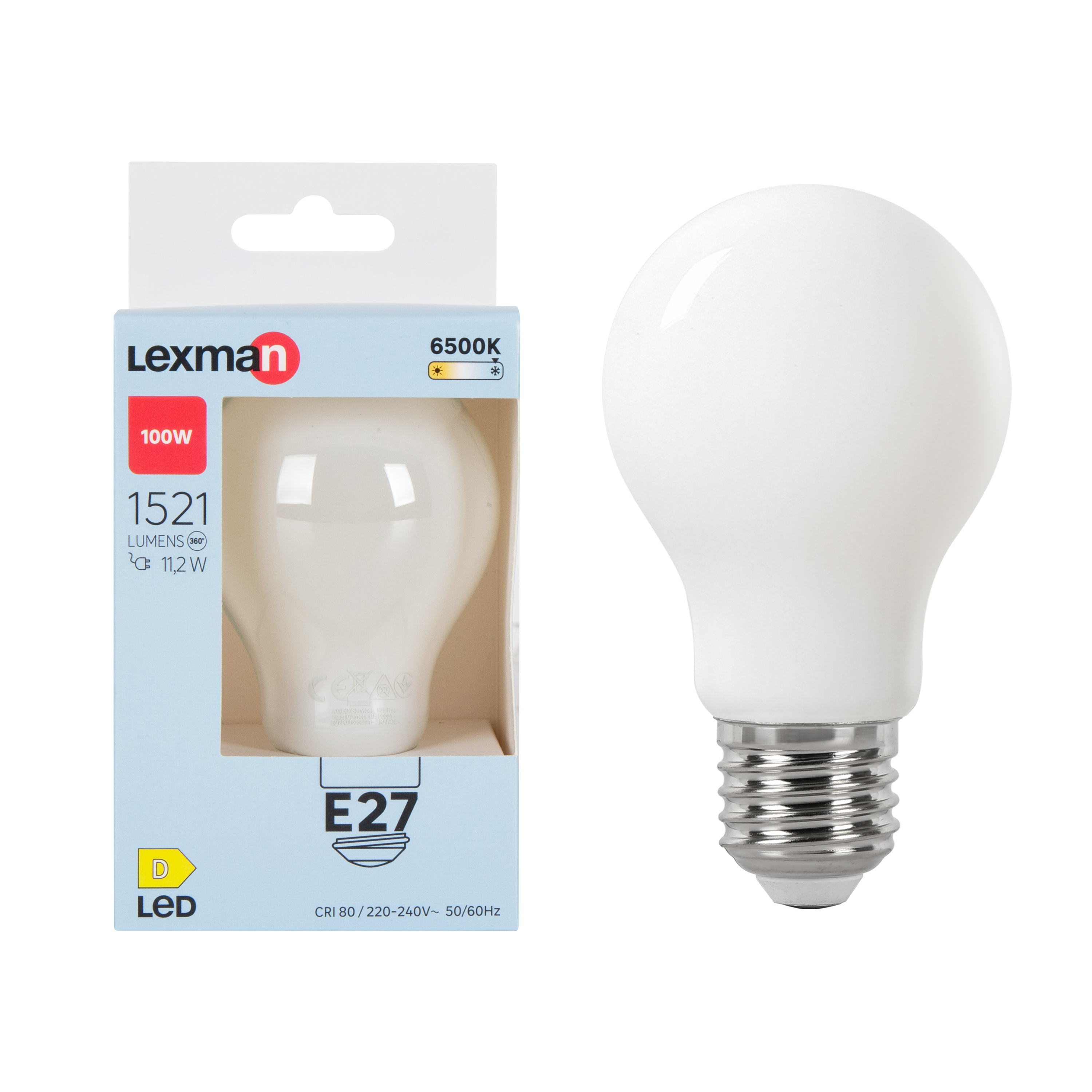 Bombilla led filamento e27 estándar 1521 lm blanco cálido mate lexman