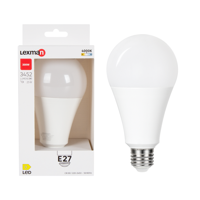 Żarówka LED E27 24 W 3452 lm Neutralna biel Lexman	