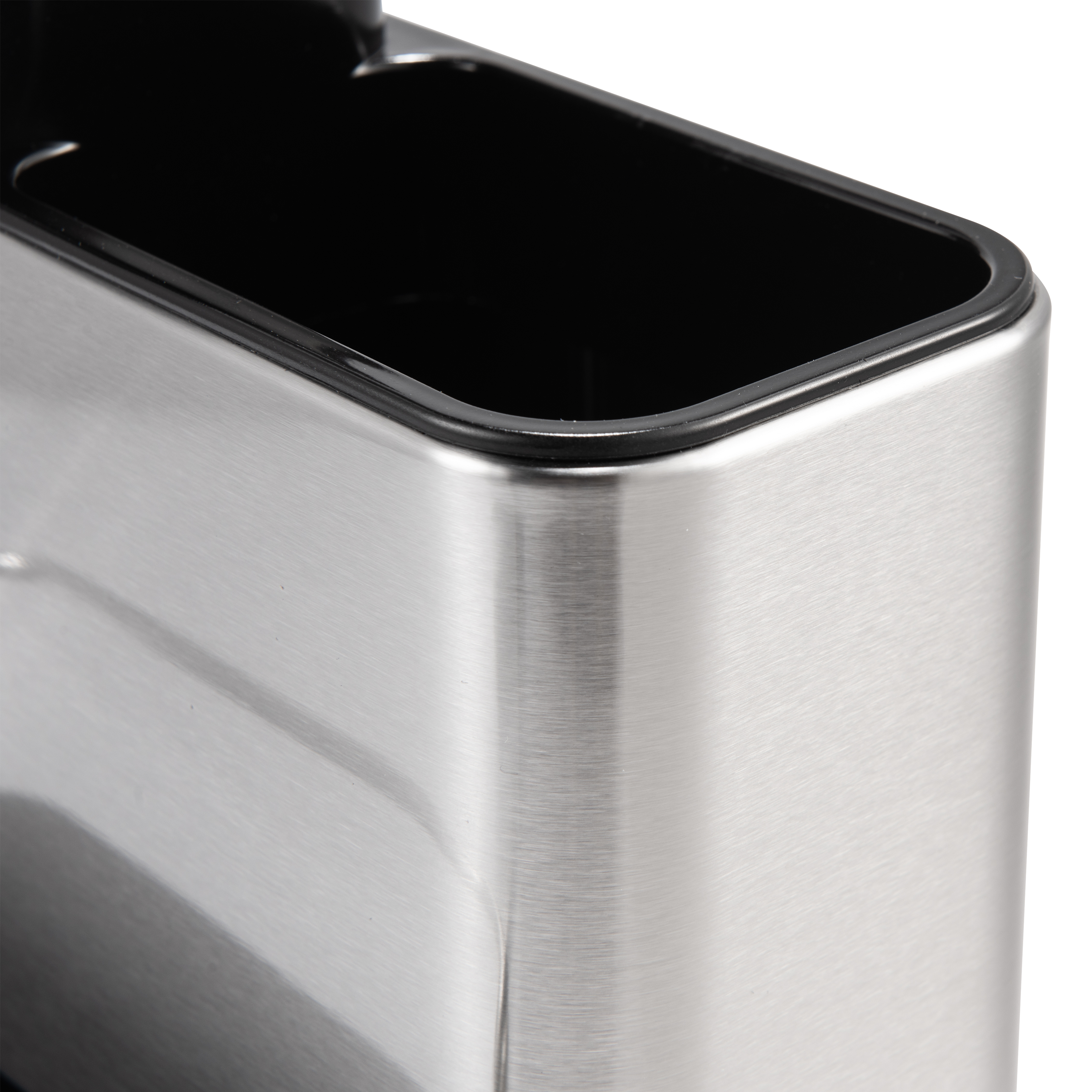 Doseador com porta esponja 300ml 12.8x18x18.5cm cinza/preto Delinia - 7