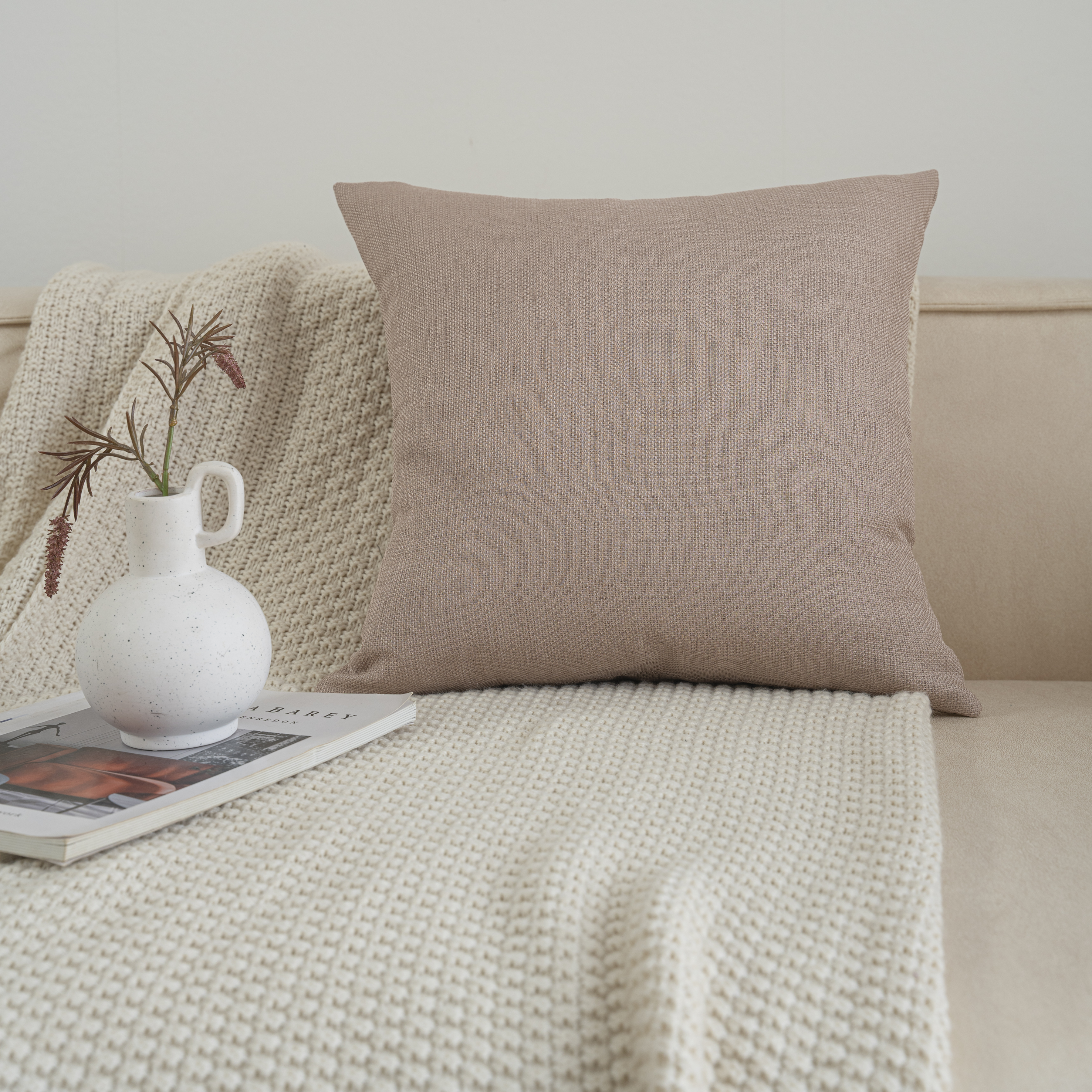 Poduszka Gita trench beżowa 40 x 40 cm Inspire - 5