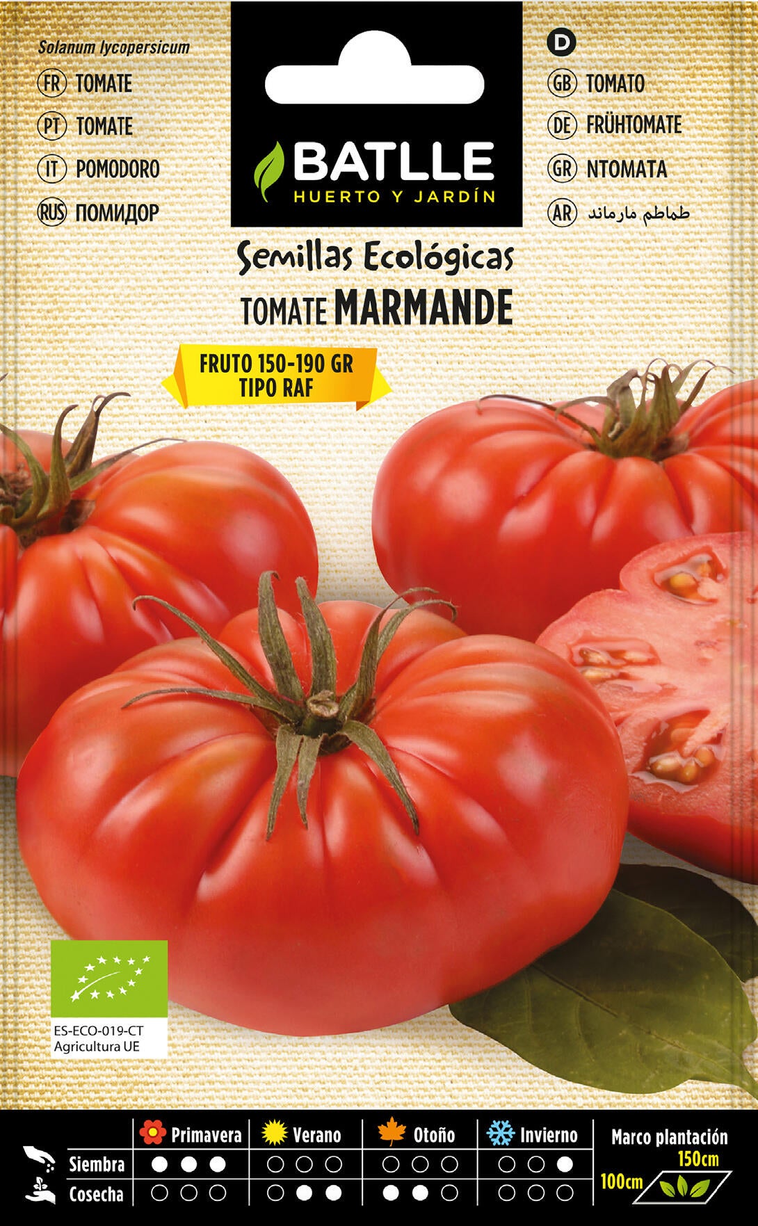 Semilla tomate marmande eco