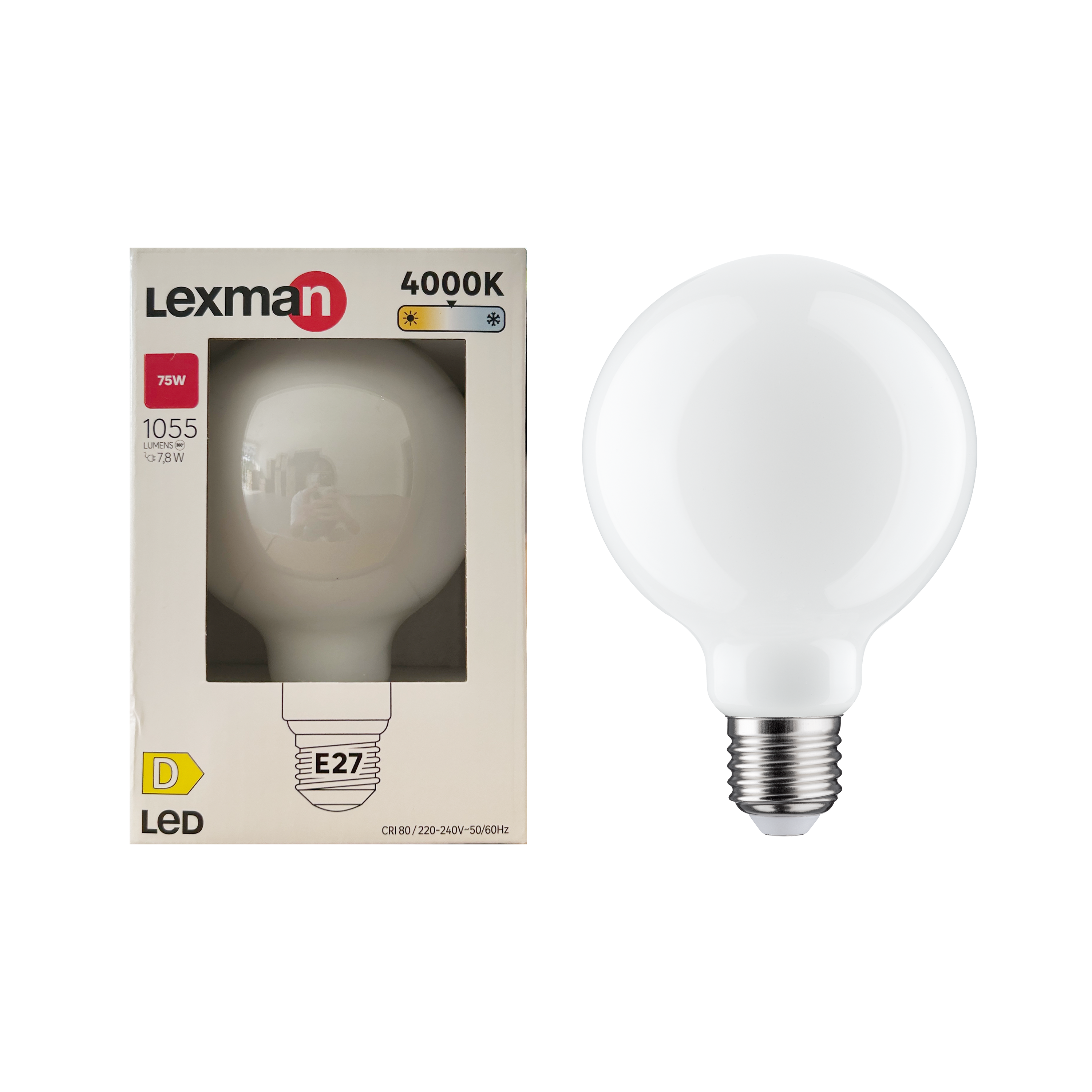 Lâmpada LED filamento G95 E27 1055 lm 4000 k Milky - 3