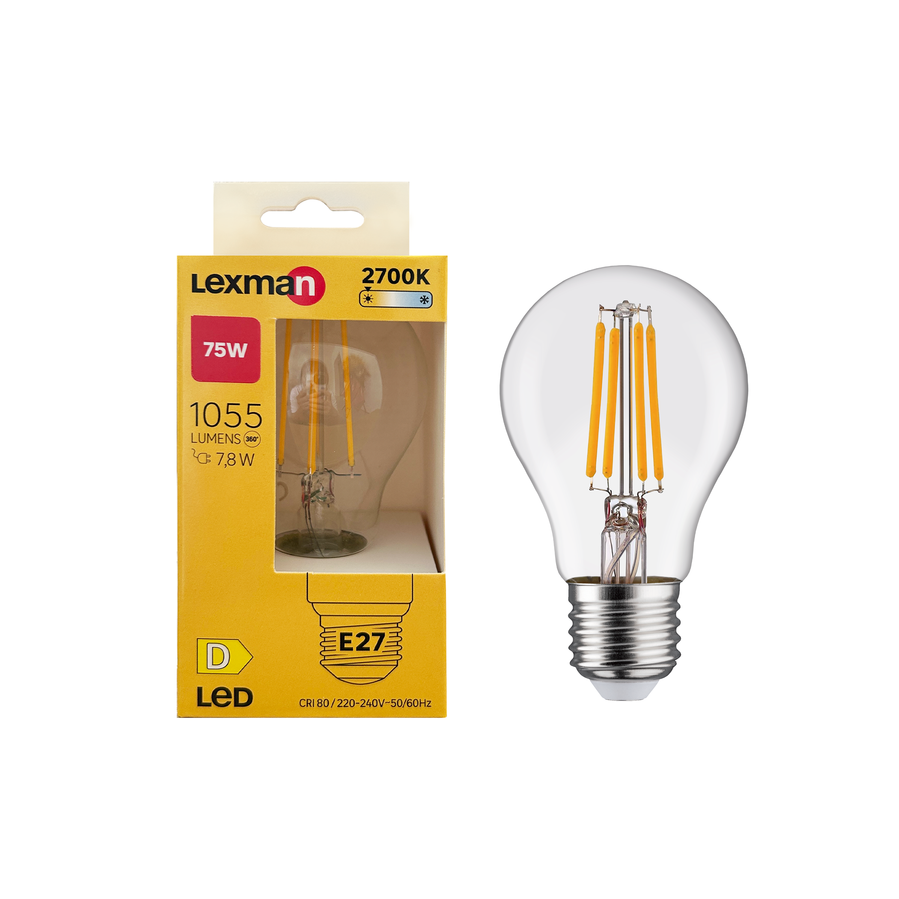 Lâmpada LED filamento A60 E27 1055 lm 2700 k Lexman - 2