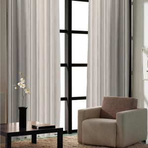 ZYANBIN Tenda Oscurante 170×207 Cm Con Anelli – Grigio Scuro, Termica E Antirumore Per Camera Da Letto E Soggiorno