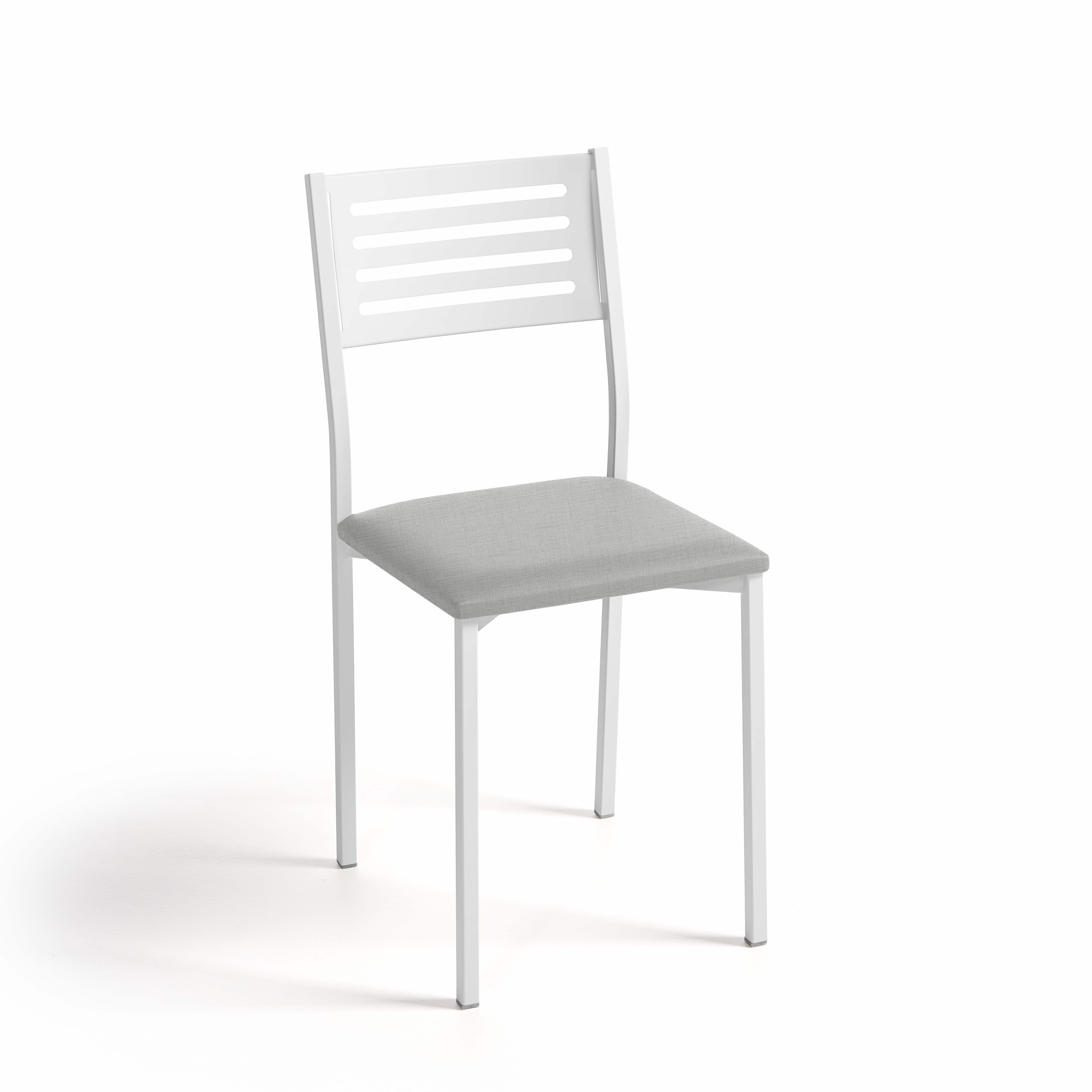 Silla de cocina kelsa de aluminio michigan plata 38x86x47cm