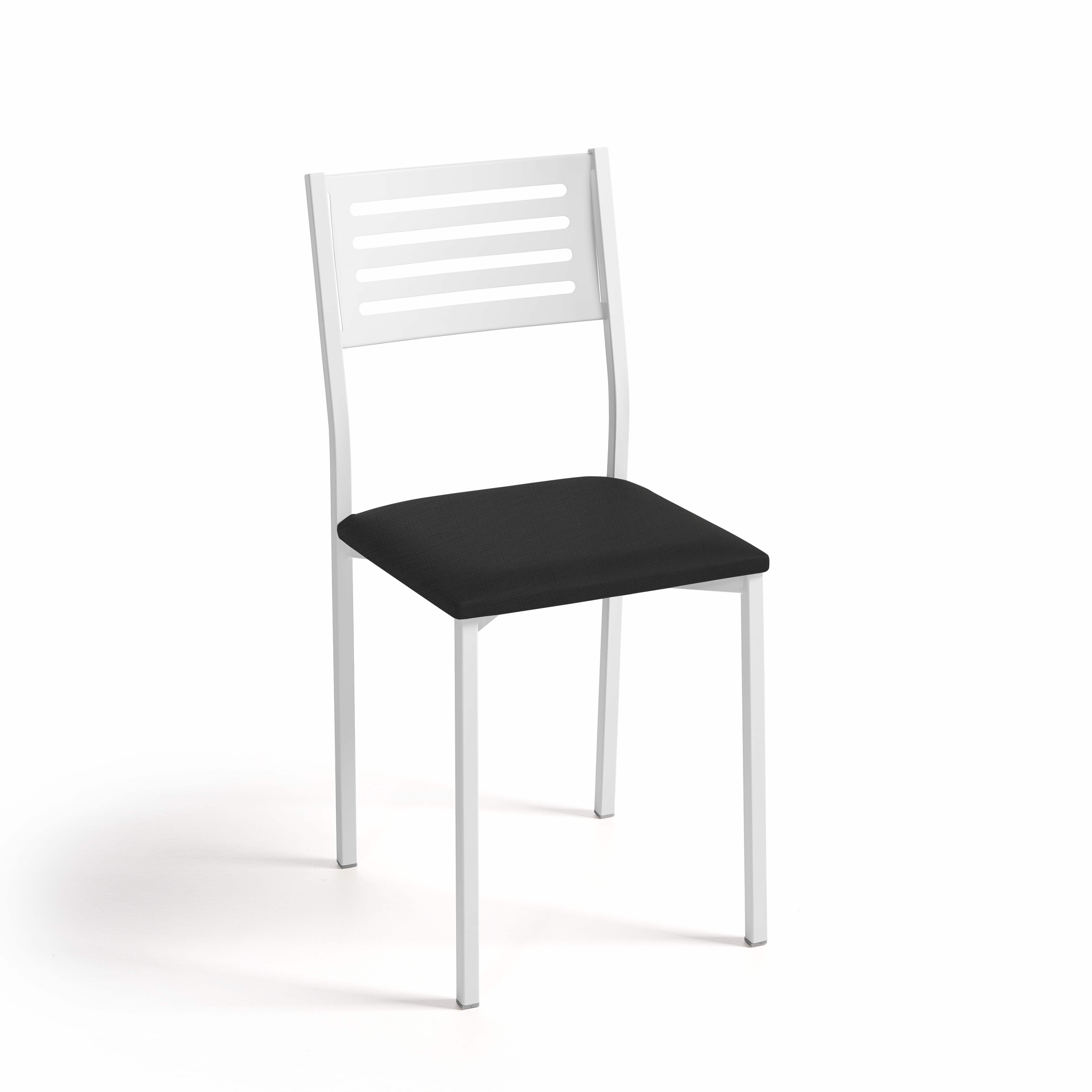 Silla de cocina kelsa de aluminio michigan negra 38x86x47cm