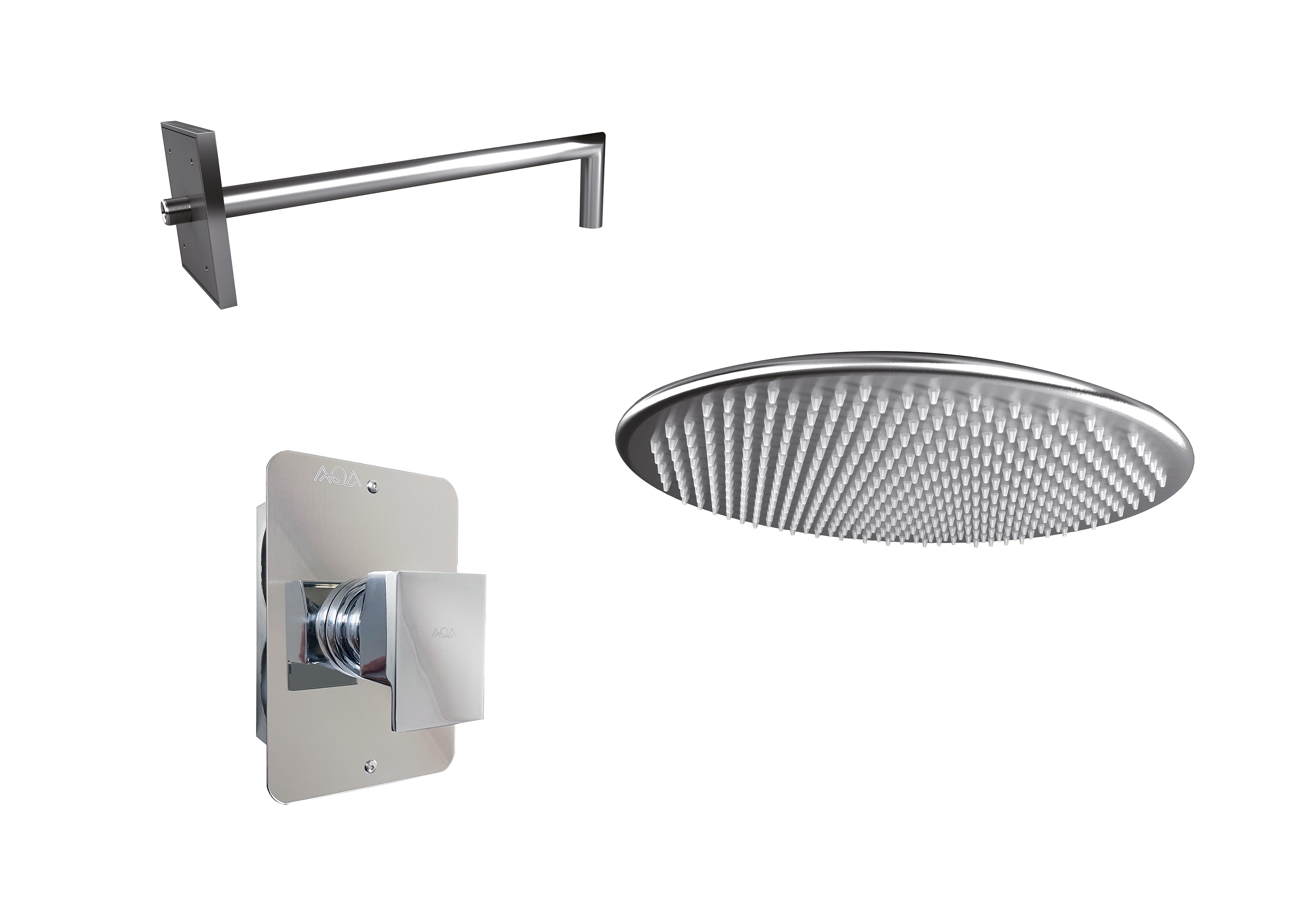 Kit de ducha para piscina pr30b aqa de acero inoxidable