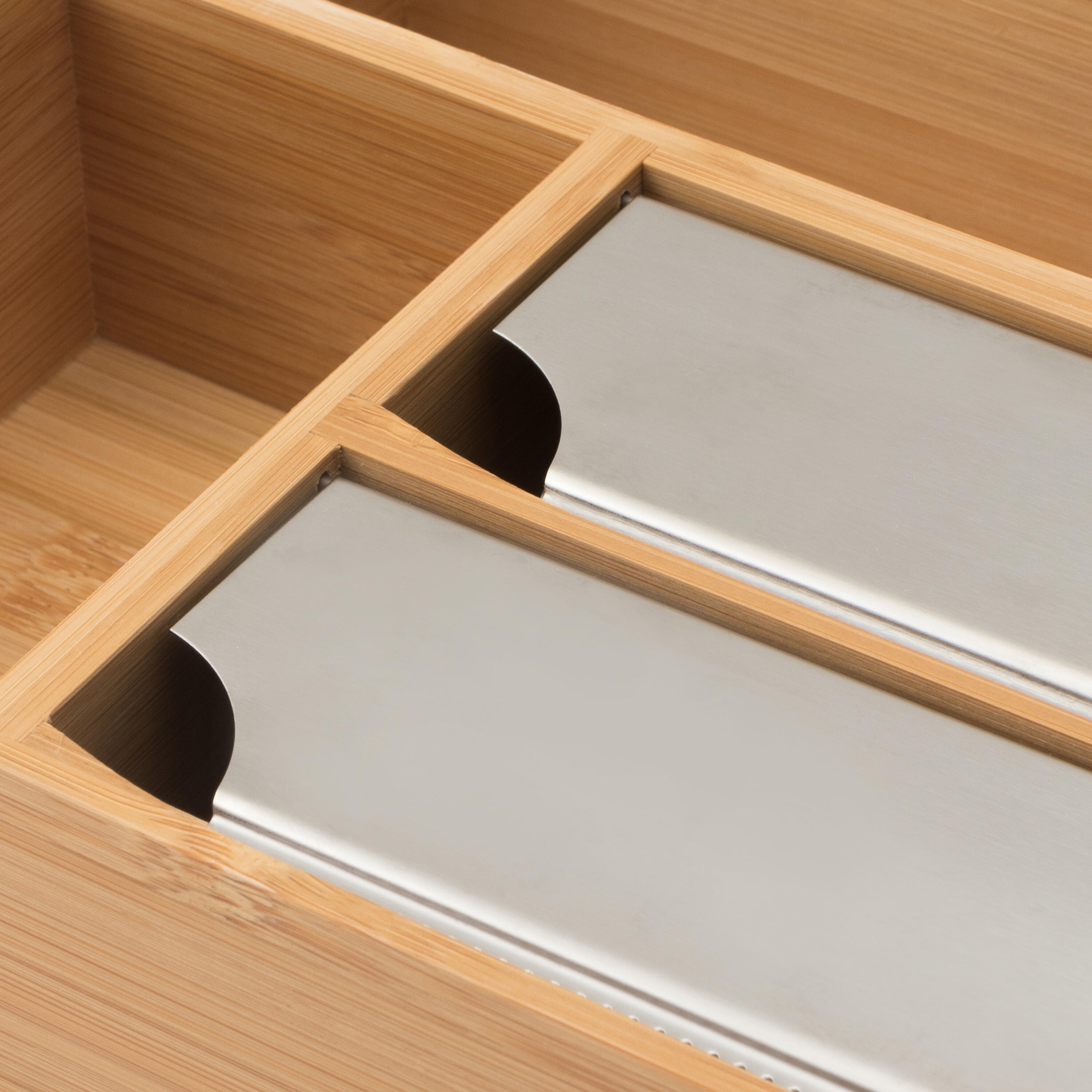 Dispensador bambú de films para cajón DELINIA 44x6,5x20 cm - 5