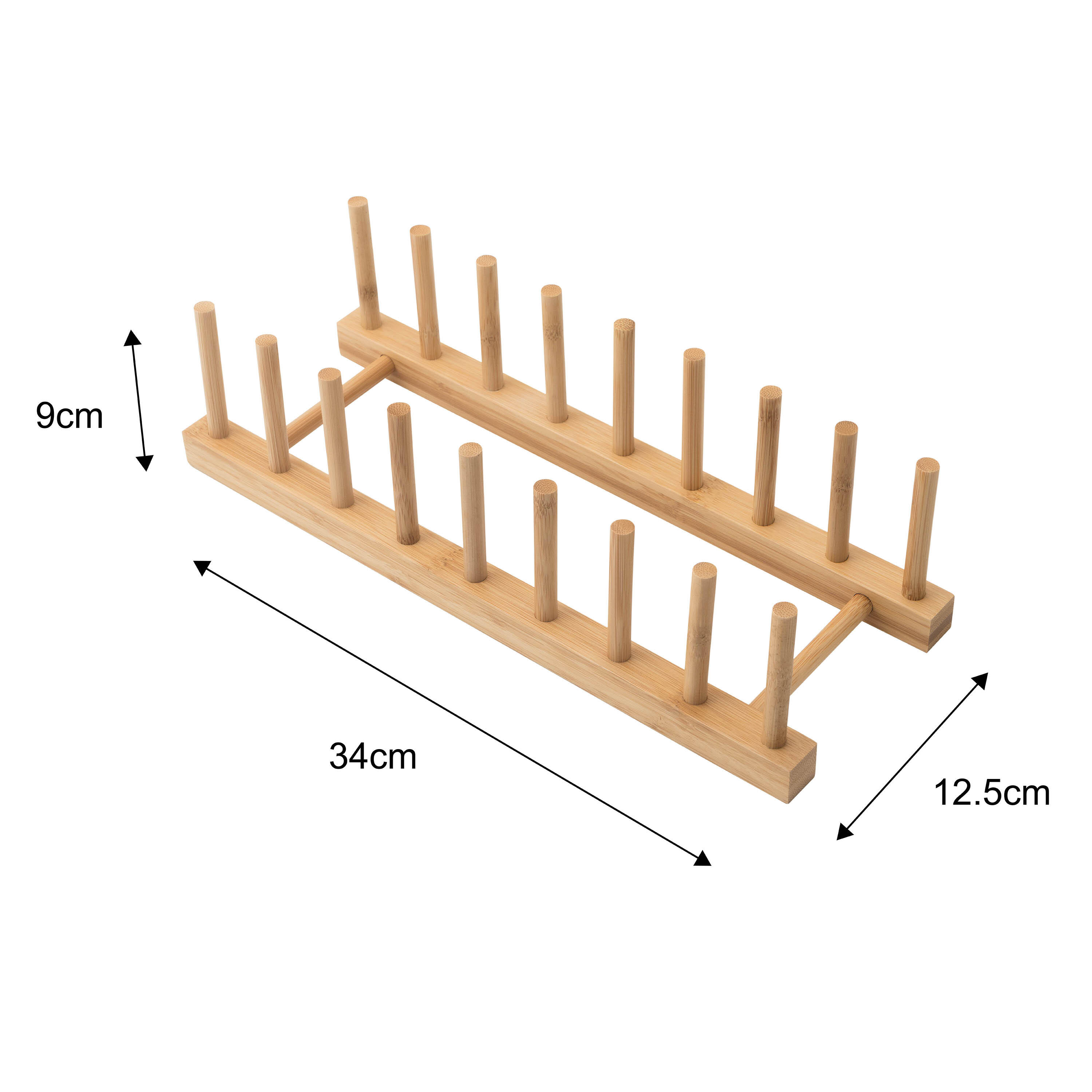 Soporte bambú para tablas, platos y manteles DELINIA 34x9,2 x12,5cm - 2
