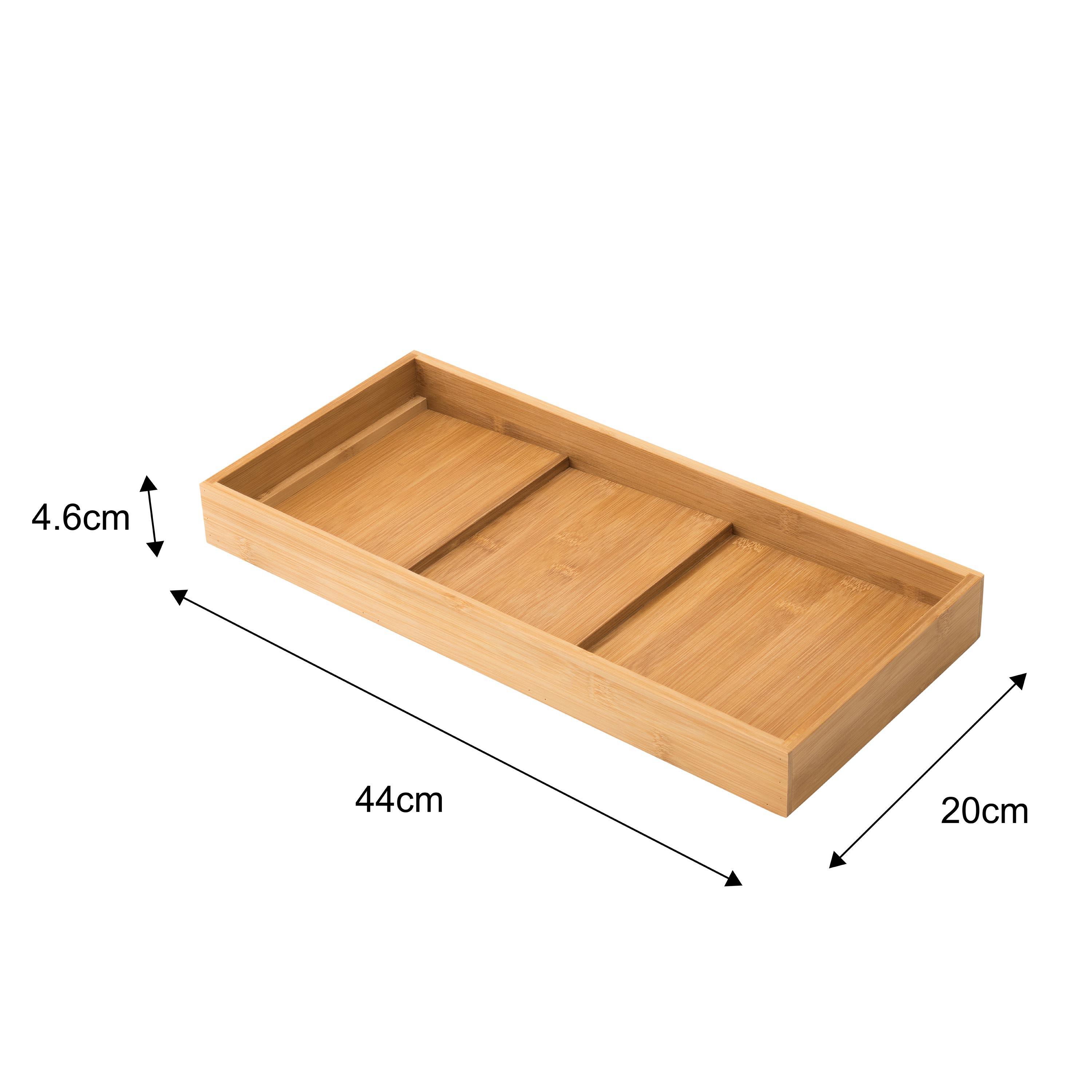 Suporte para especiarias para gaveta bambu 44x20x4,9 cm Delinia Kyoto - 5