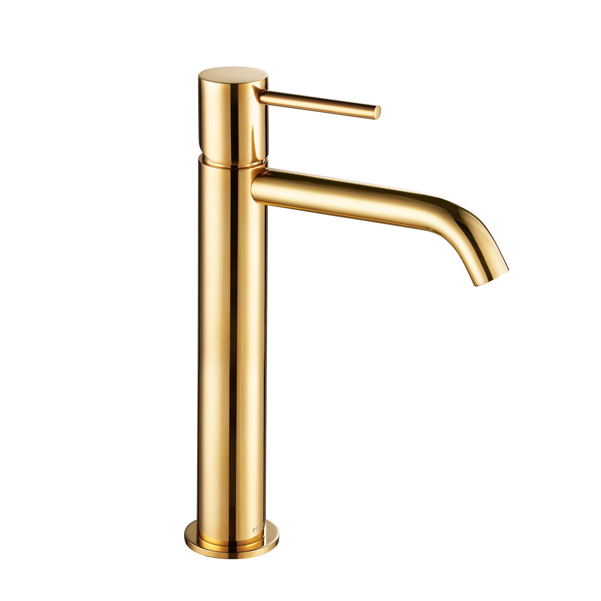Grifo lavabo alto maier look oro brillo