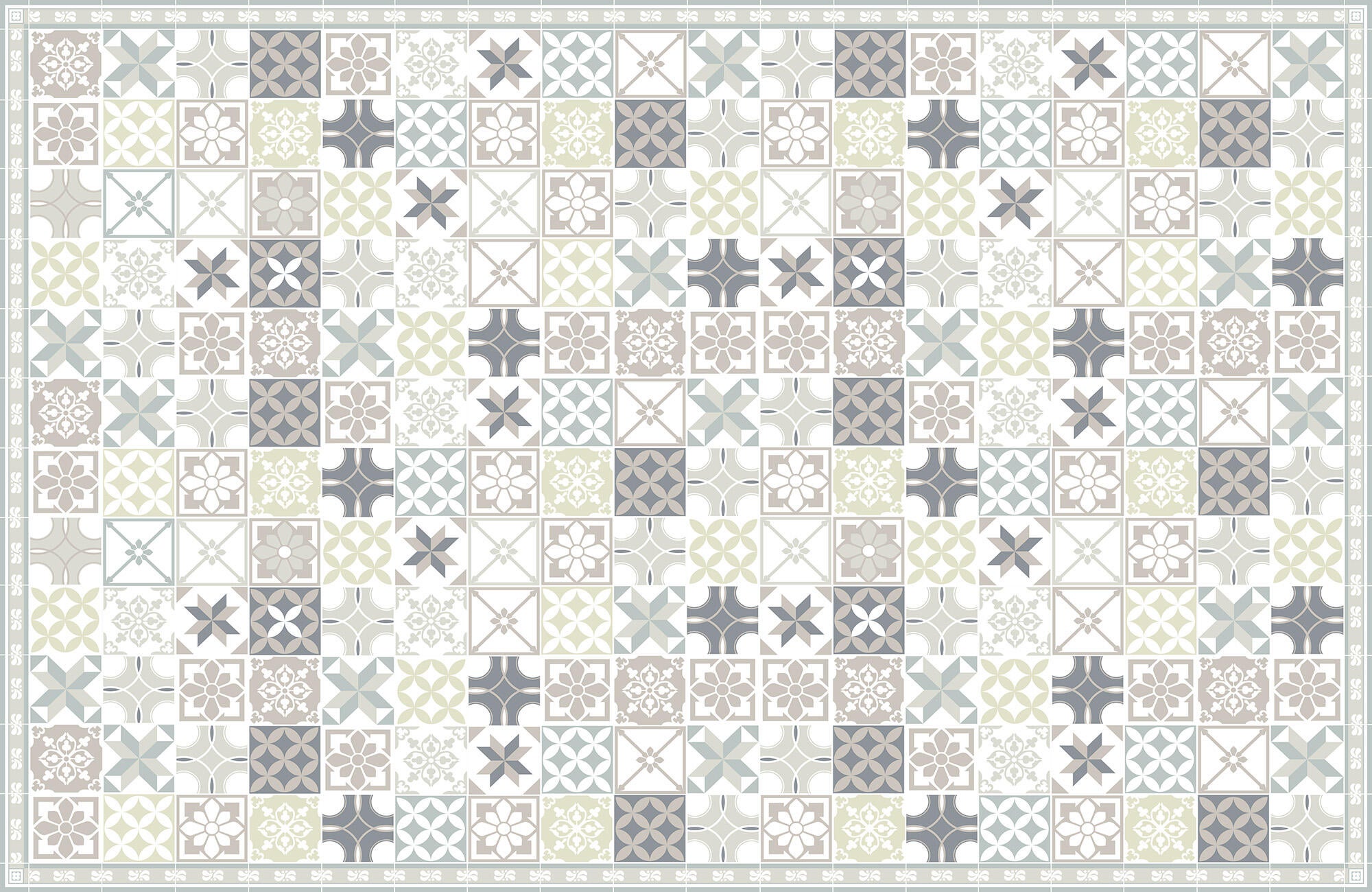 Alfombra exterior/interior pvc forcat multicolor 195x300cm