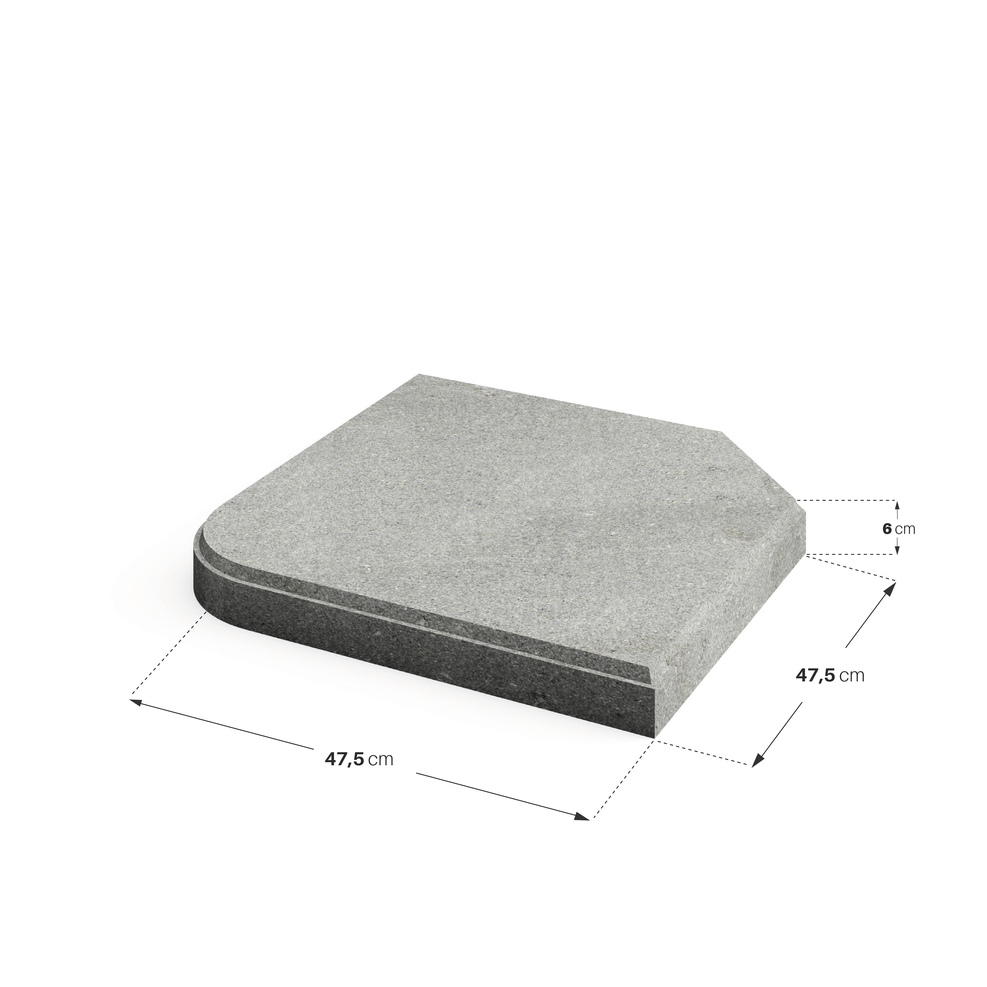 Podstawa do parasola 1/4 47.5 cm 25kg IB00227 Naterial - 6