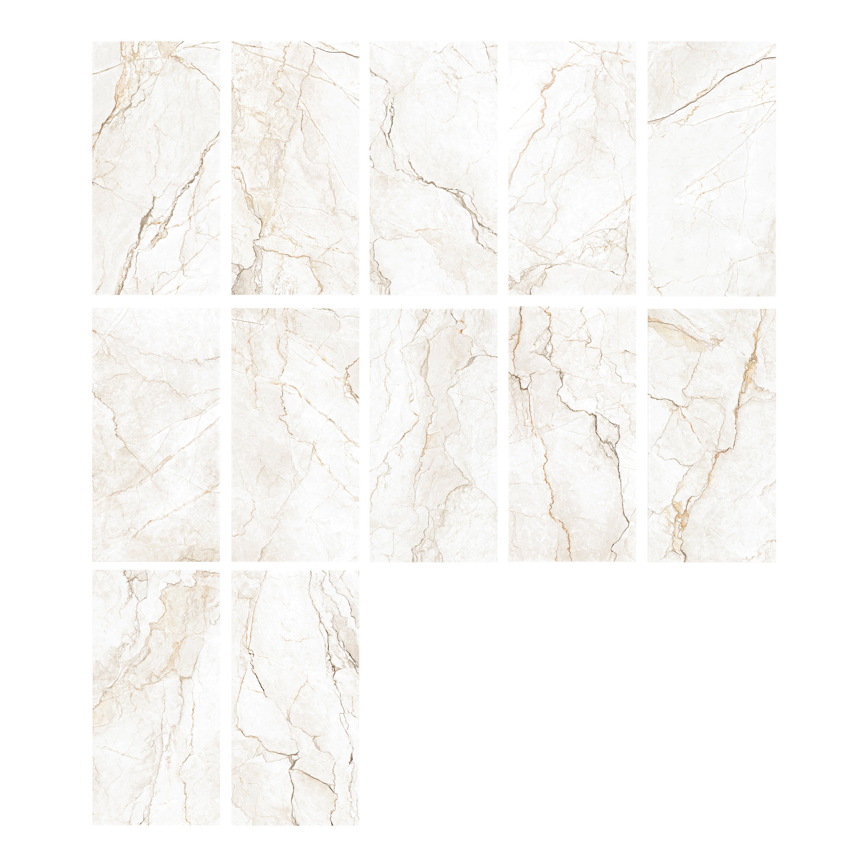 Carrelage sol / mur effet marbre blanc Blush mat l.60 x L.120 cm ARTENS - 5