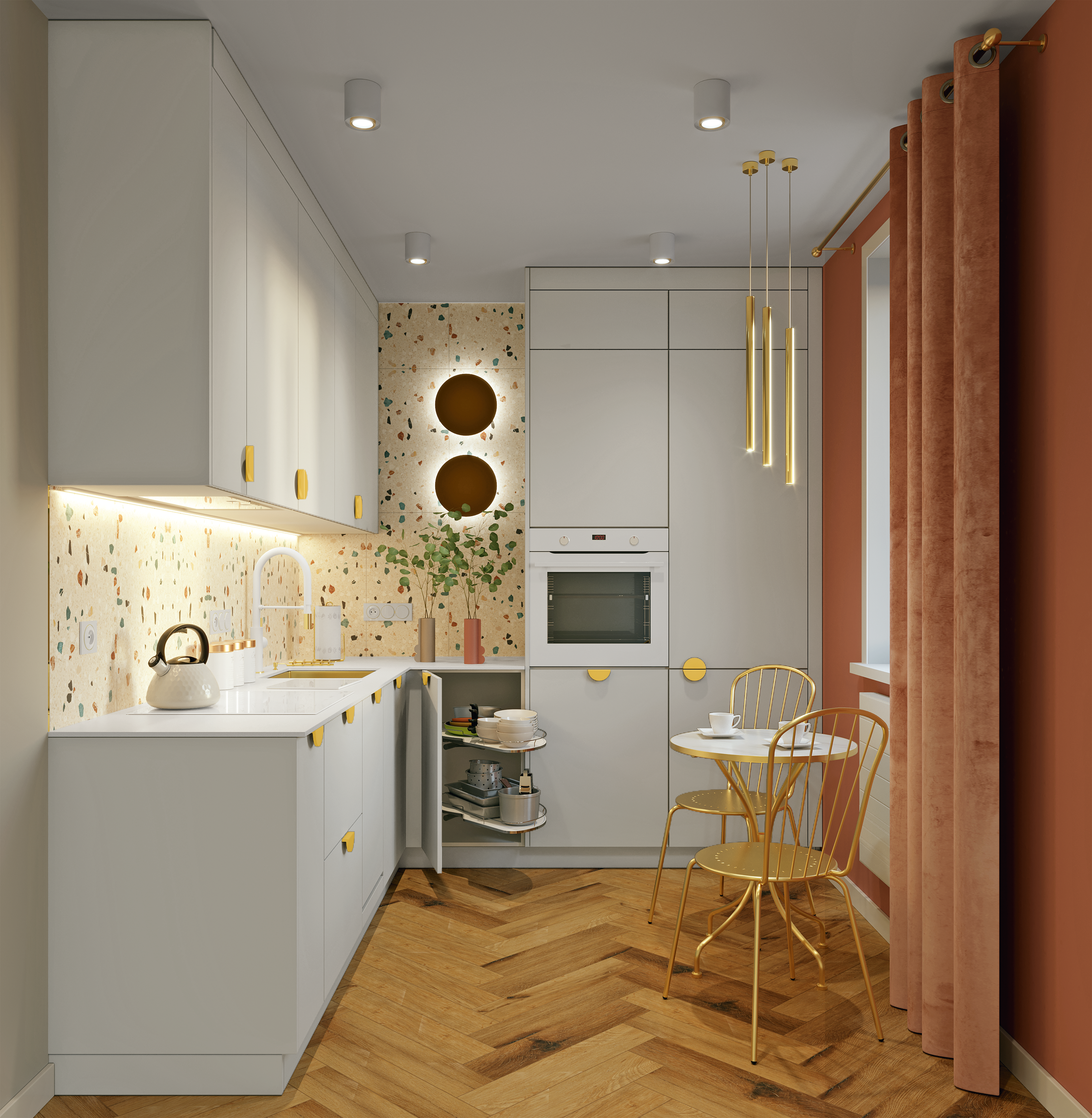 Lampa wisząca Lungo złota G9 Light Prestige - 2