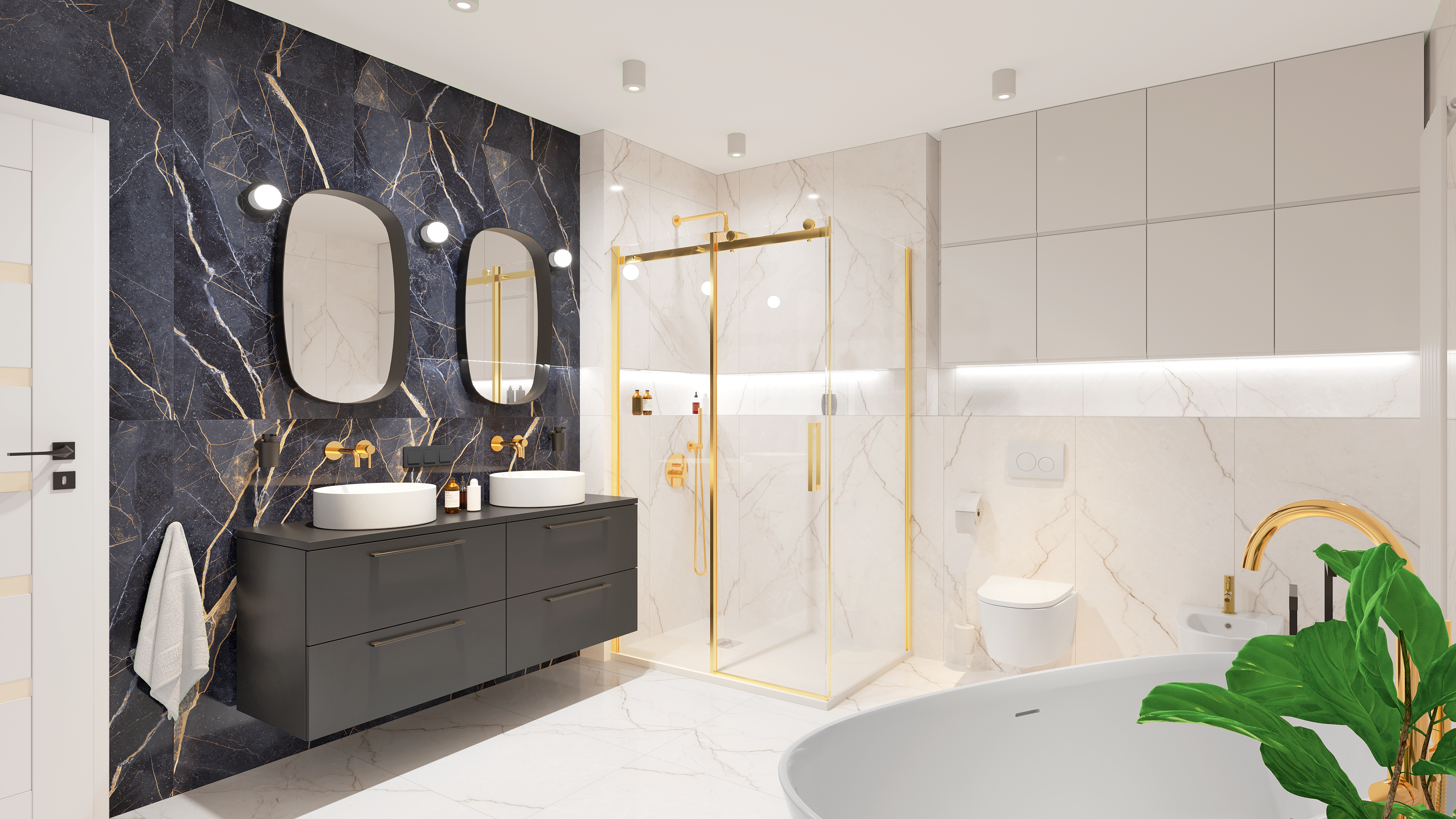 Szafka pod umywalkę Remix Black Mat 60 Sensea - 7