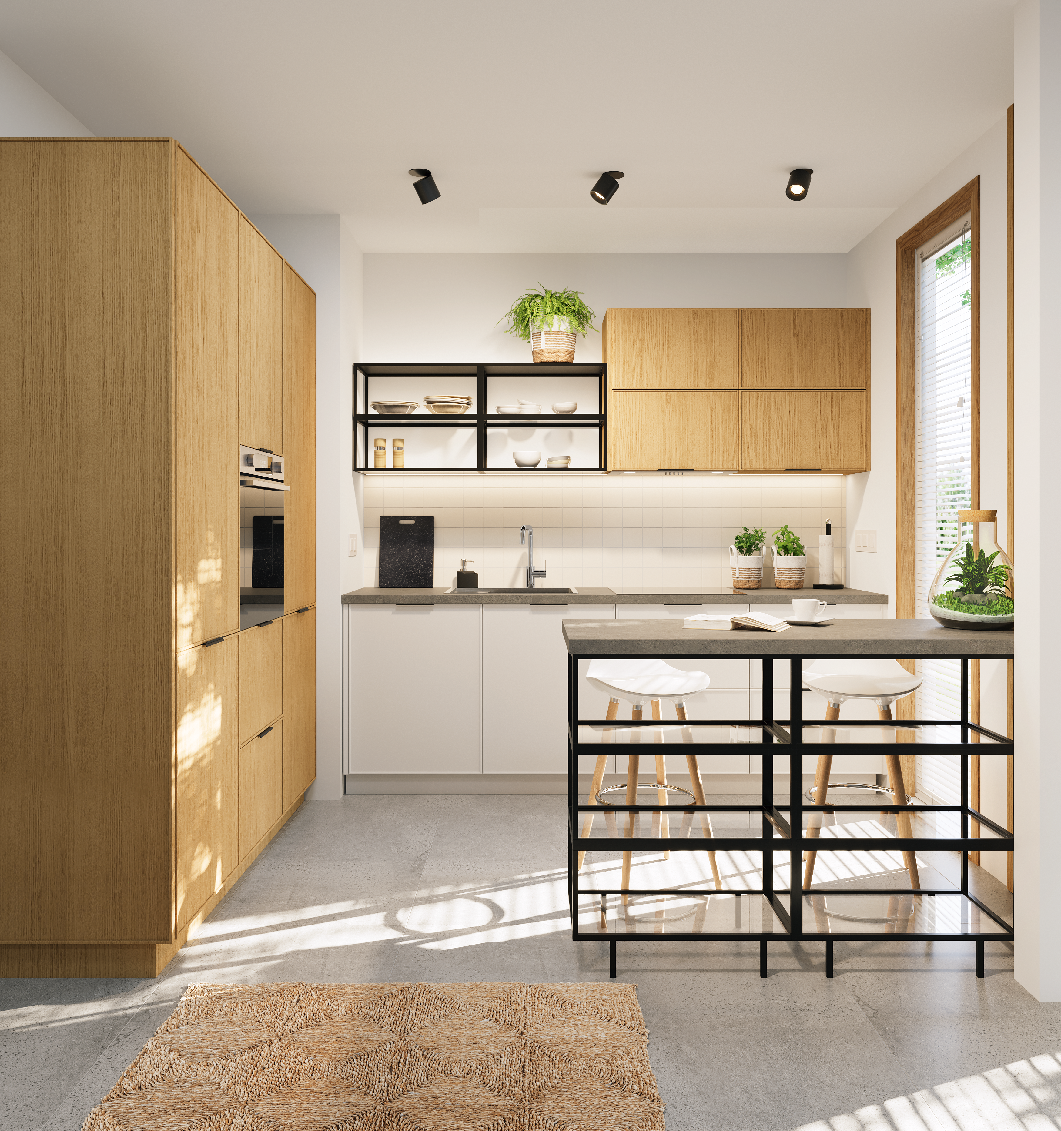 Żaluzja drewniana 80 x 250 cm biała 27 mm Inspire - 5
