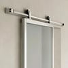 Guía puerta corredera aluminio Loft gris fijación pared 186cm Artens