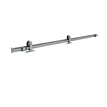 Guía puerta corredera aluminio Loft gris fijación pared 186cm Artens - 3