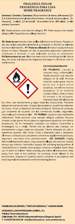 Ambientador mikado  Bergamota lour 100ml - 8