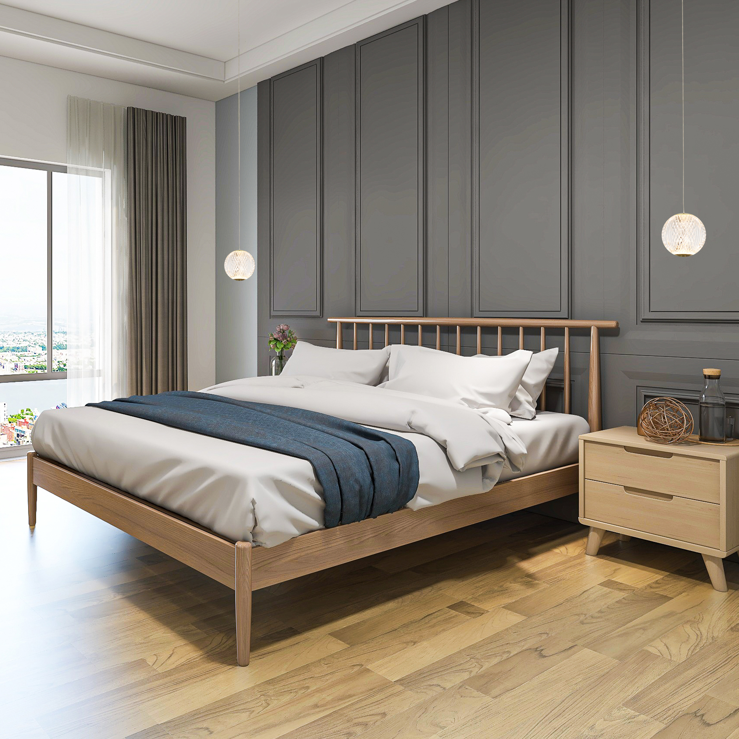 Lampa wisząca Rosario złota 280 lm LED Italux - 2