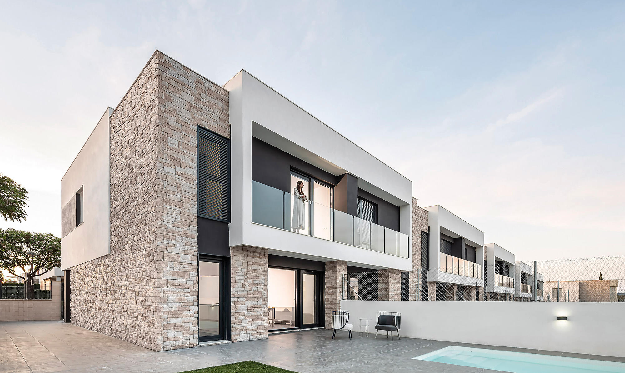 Revestimiento hormigón aligerado pack 5 esq. aspecto piedra 20x10x20 cm