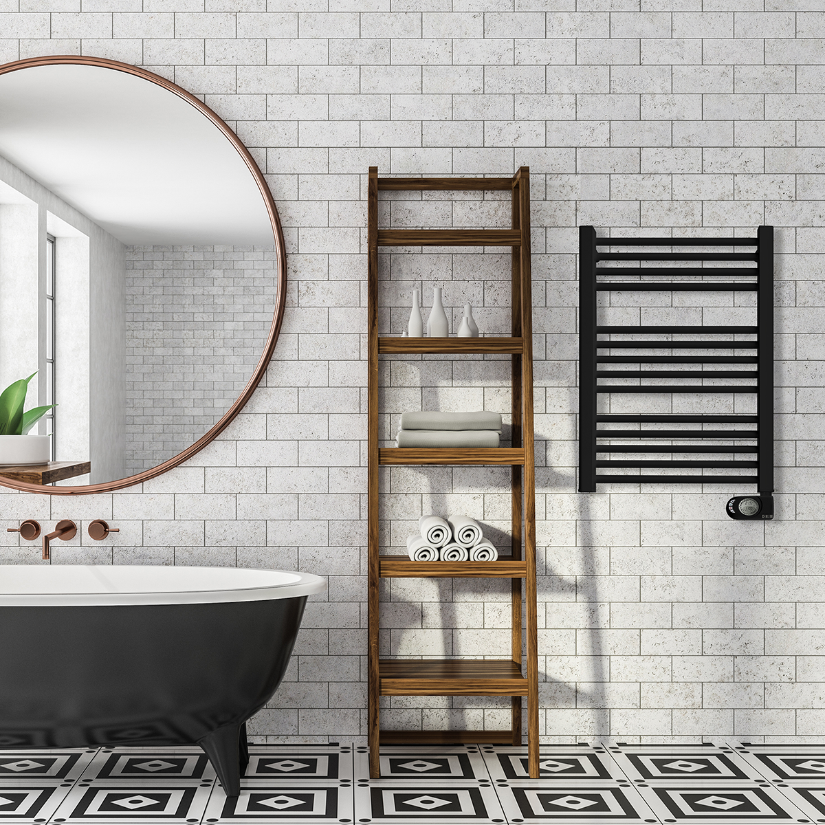 Toalheiro HJM NOOR 750W PRETO - 8