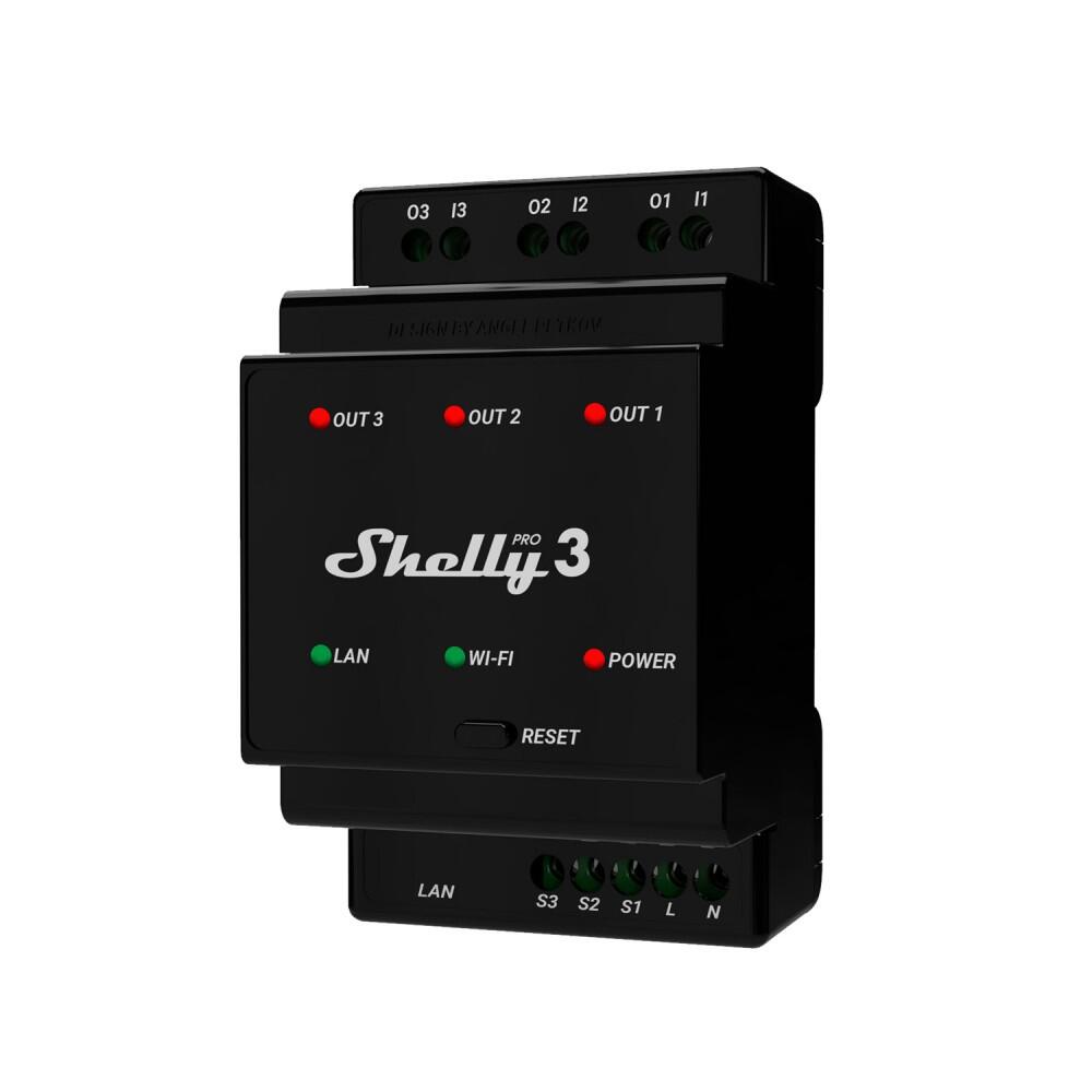 Relé shelly pro 3 wifi
