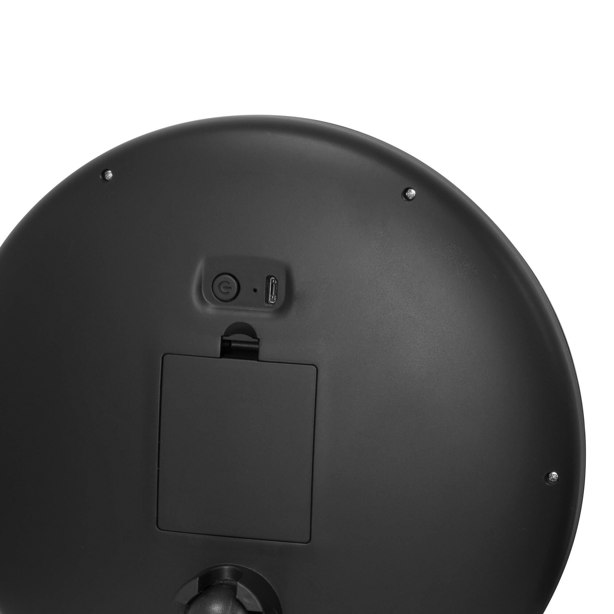 Espejo cosmético de aumento con luz  x7 negro - 5