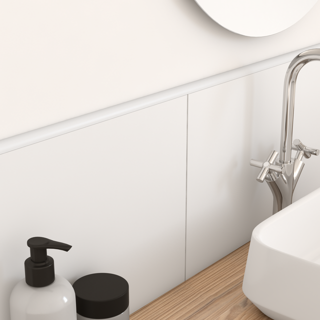 Quart-de-rond  produit sans finition pvc