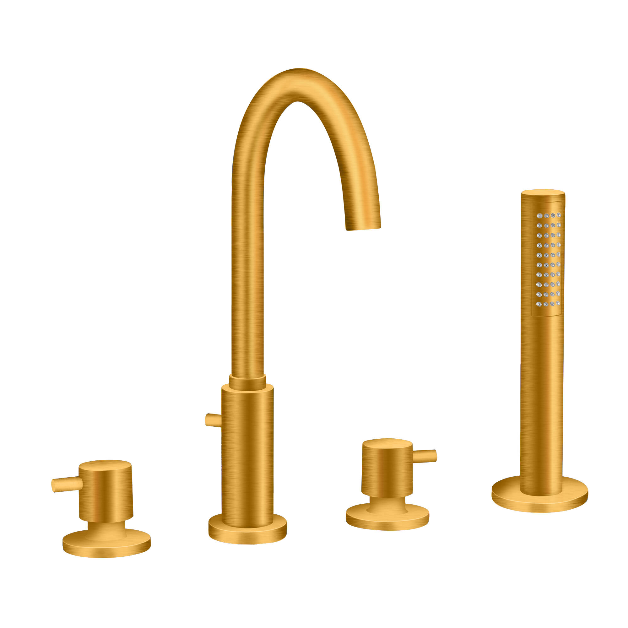 Grifo bañera repisa maier look oro cepillado